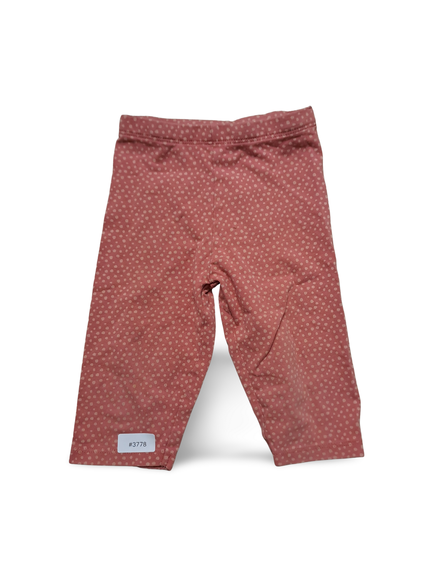 Rosa gepunktete Leggings - Gr. 92