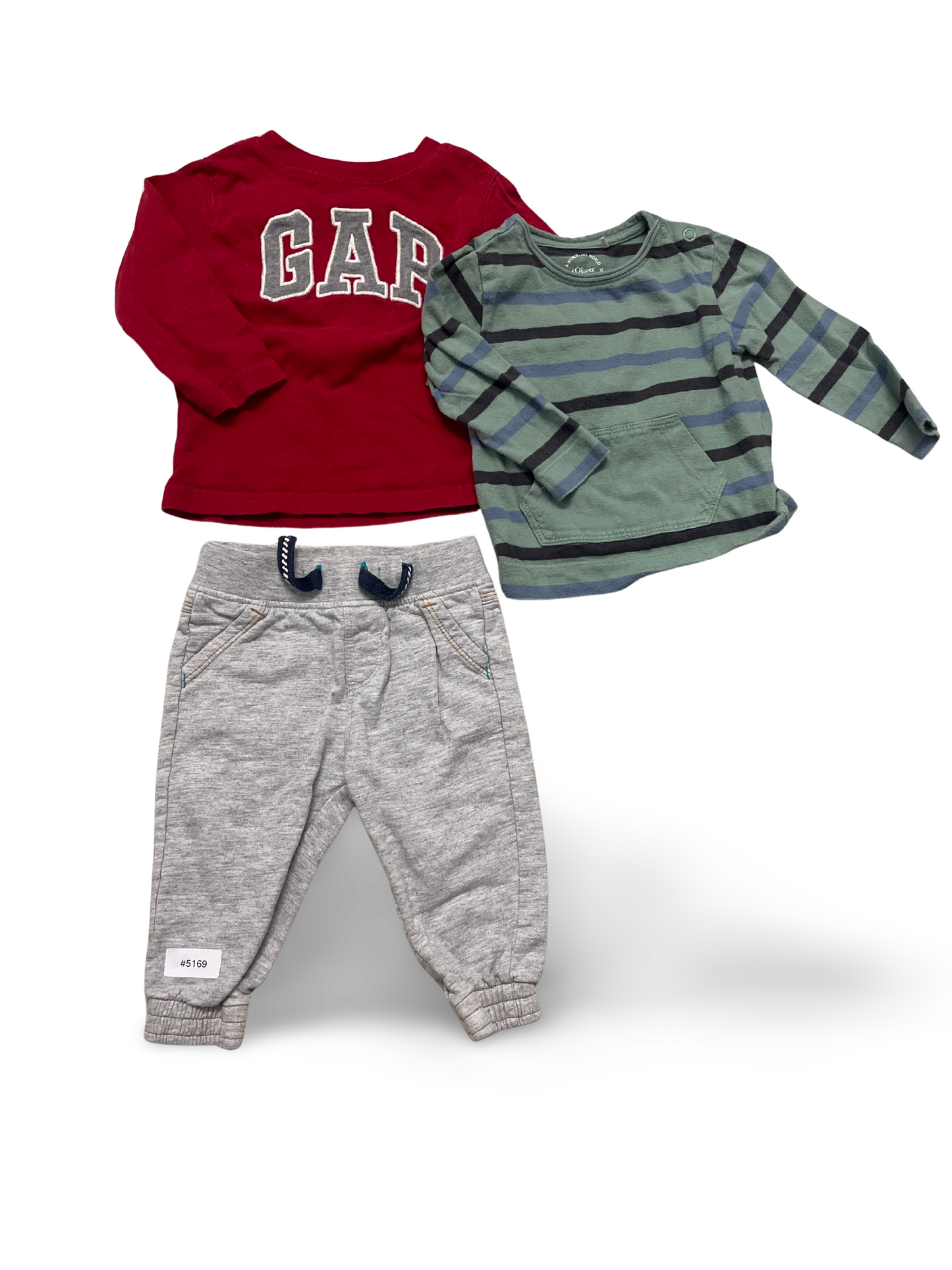 2er Bundle Langarmshirts und Jogginghose - Gr. 68