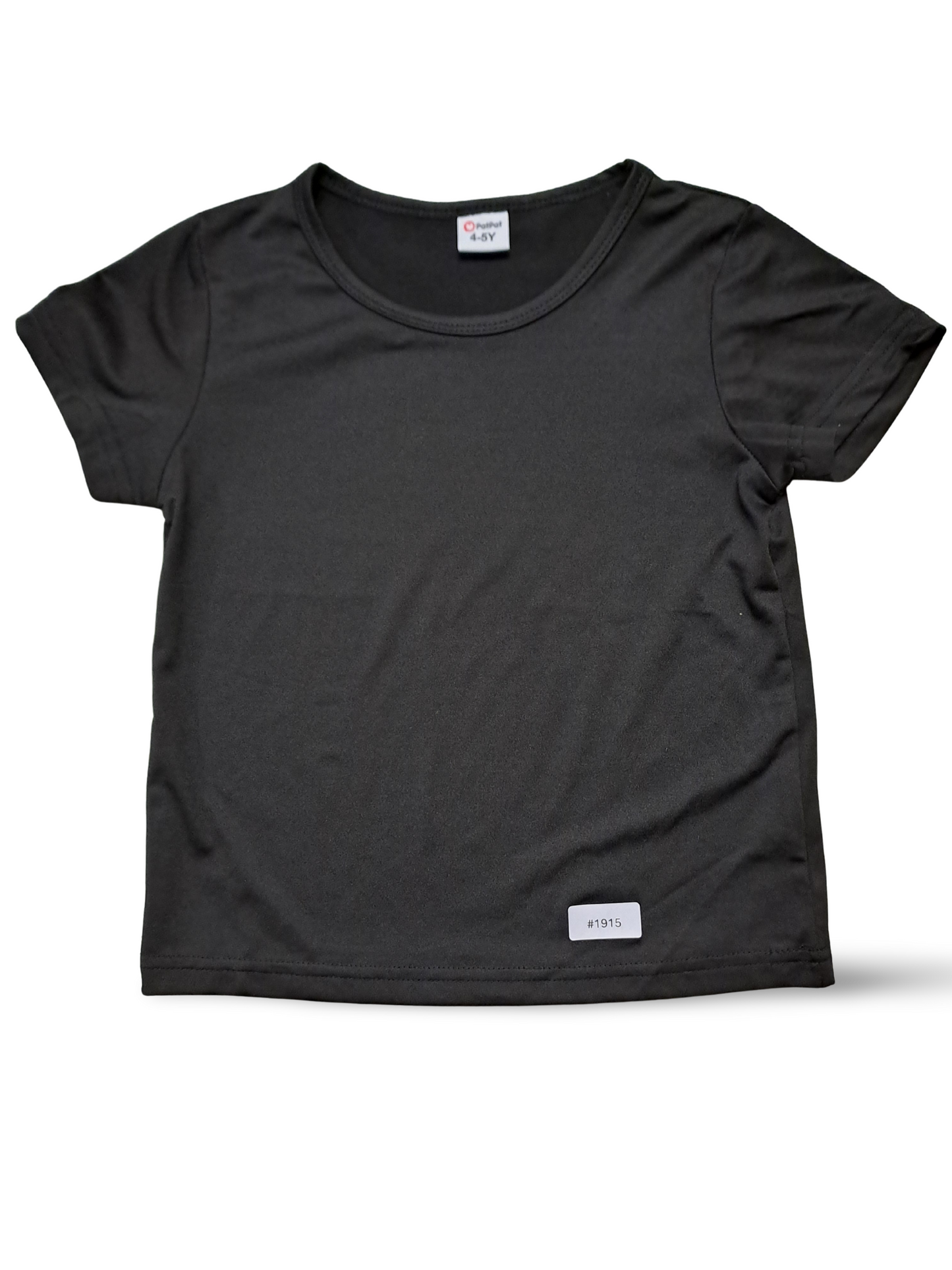 Schwarzes Kurzarm T-Shirt - Gr. 104