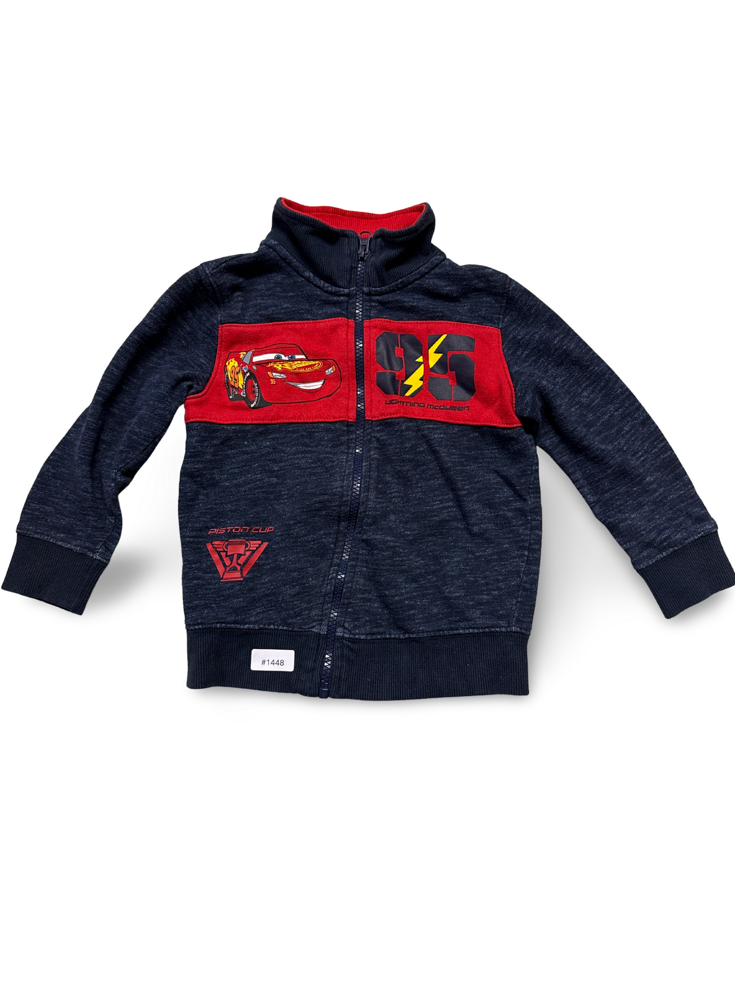 Sweatjacke mit Reissverschluss und Cars-Motiv - Gr. 110