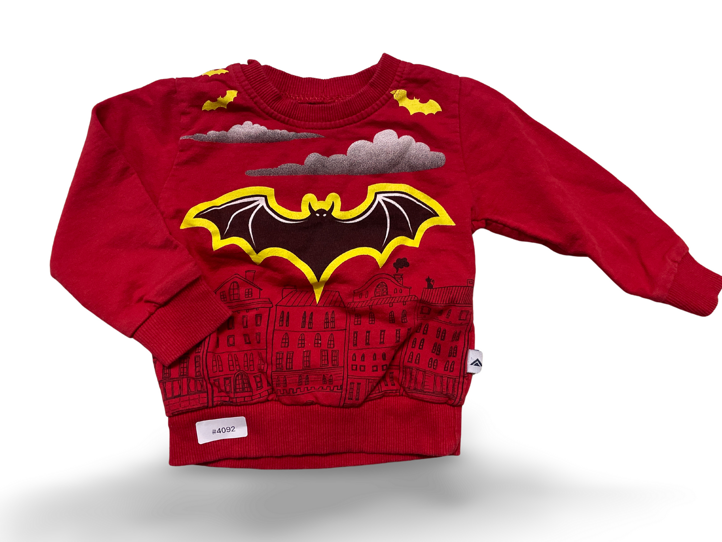 Sweatshirt mit Fledermausmotiv Batman - Gr. 74
