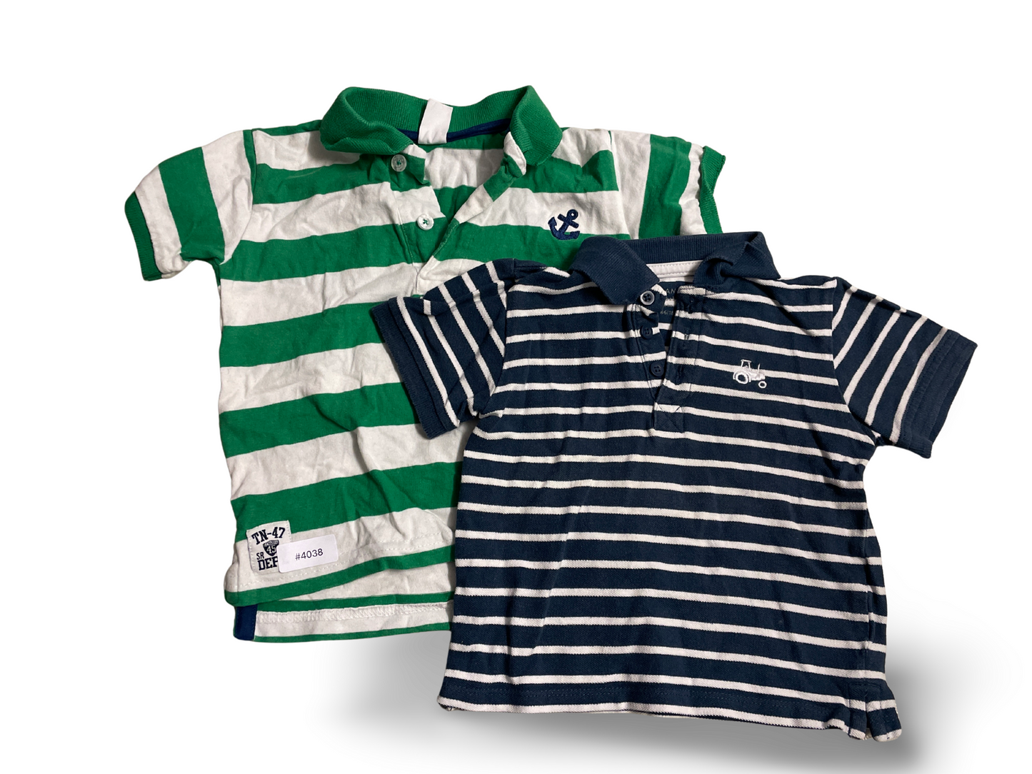 2er Bundle Gestreifte Poloshirts - Gr. 86