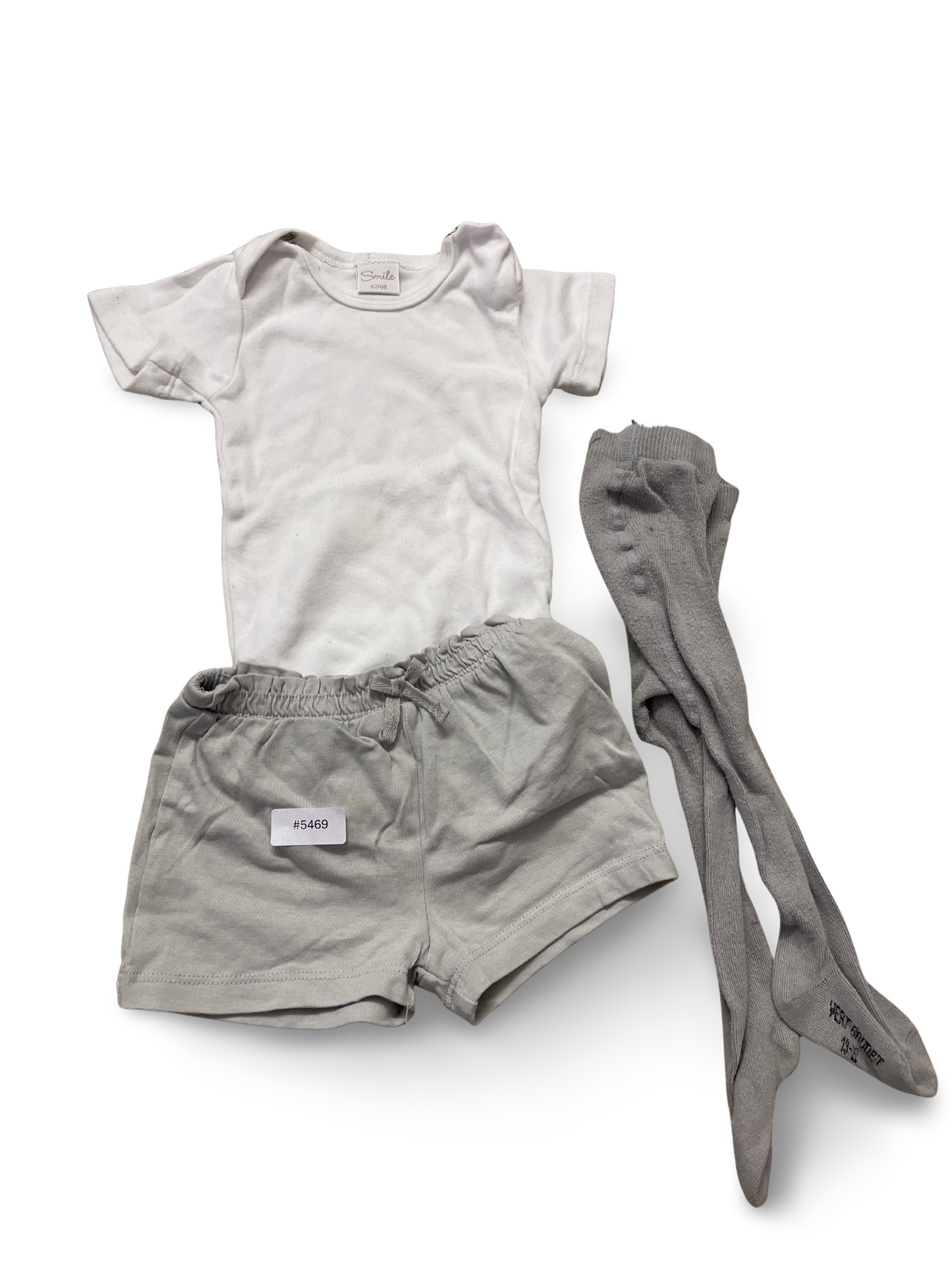 Body mit Shorts und Strumpfhose - Gr. 62