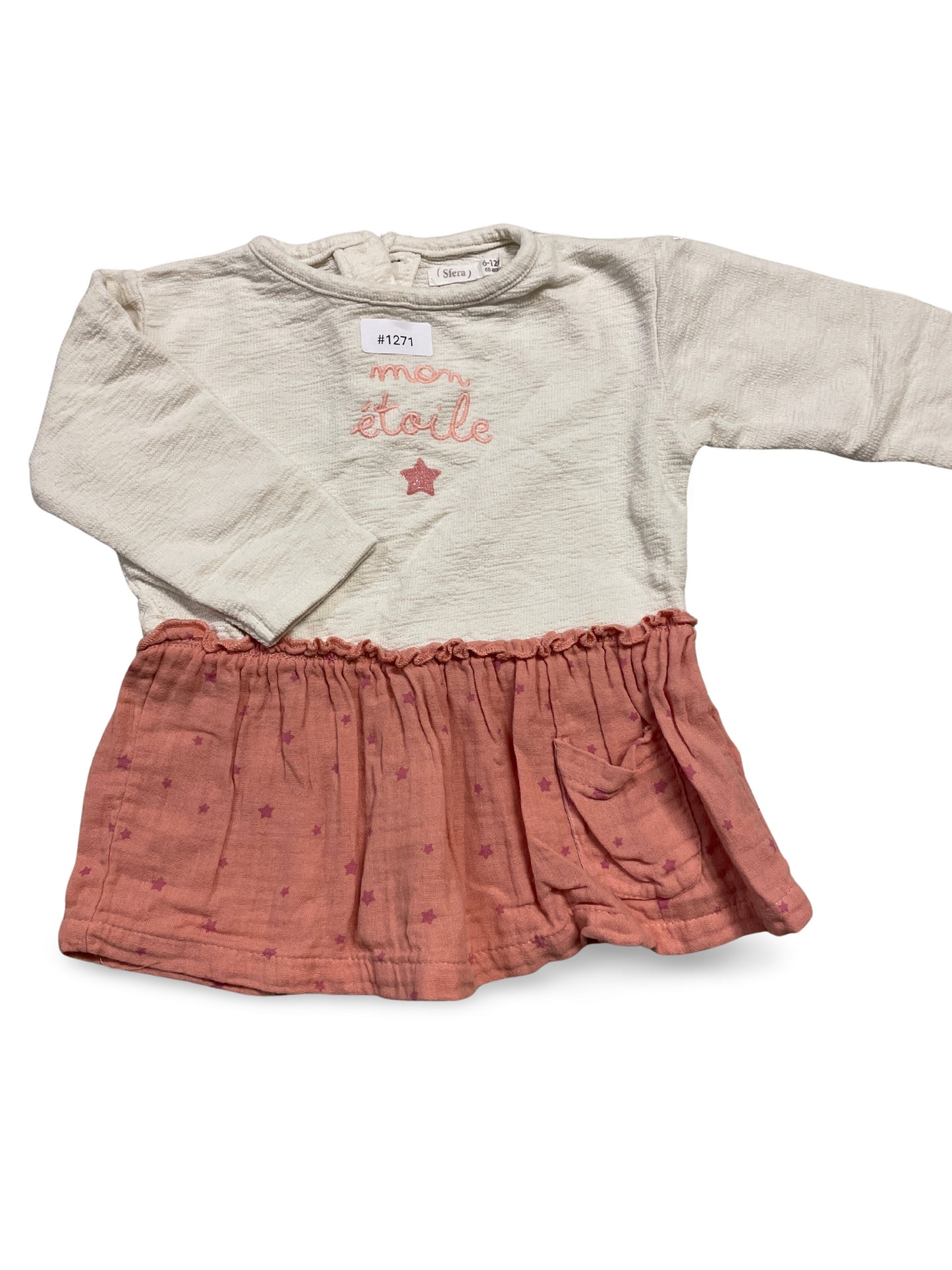 Kleid mit Sternen - Gr. 74