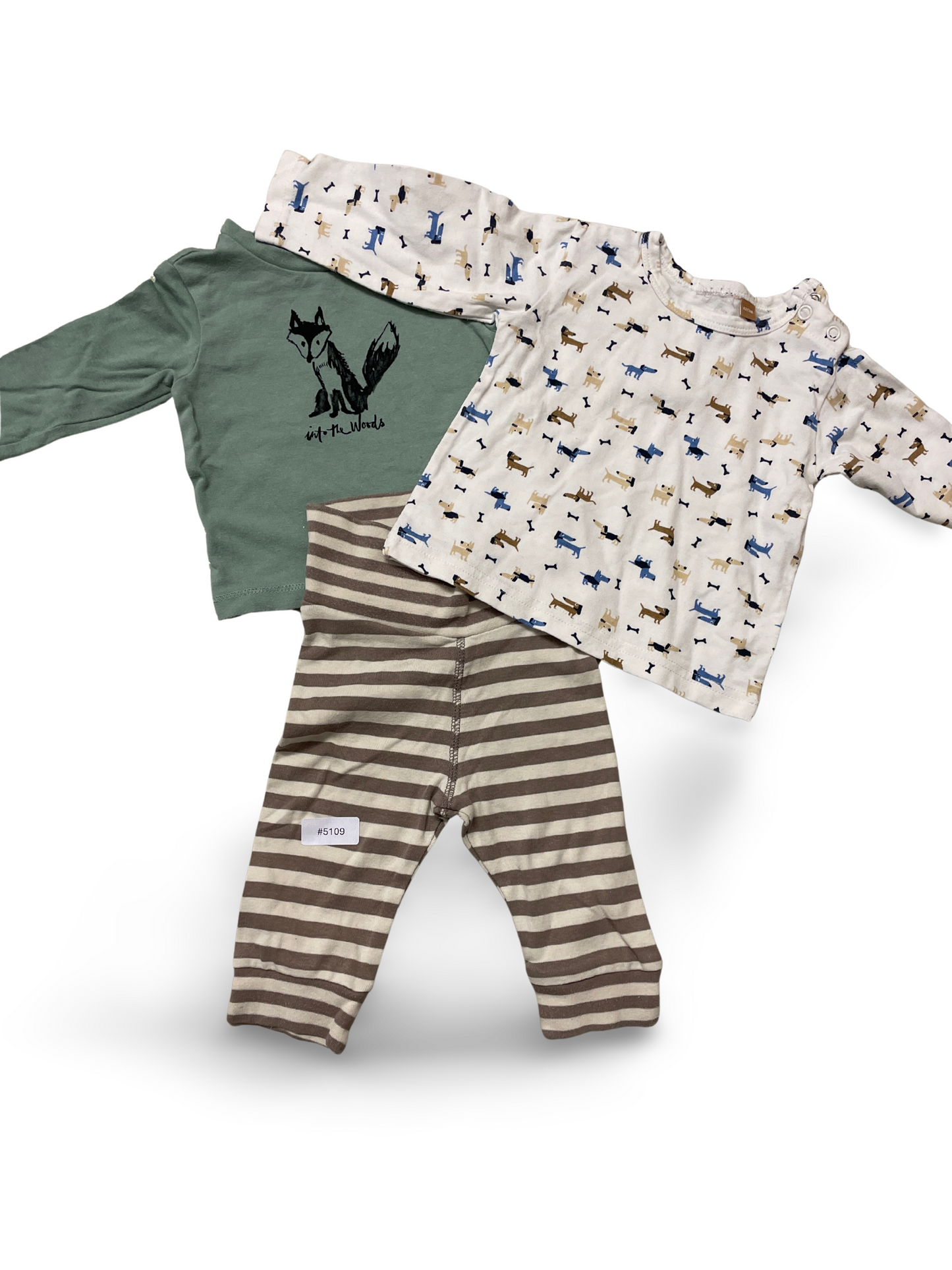 2er Bundle Langarmshirts mit Leggings - Gr. 62