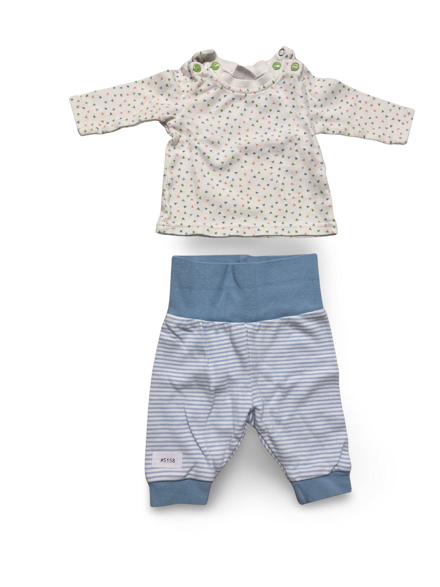 Zweiteiliges Set Langarmshirt und Hose - Gr. 56