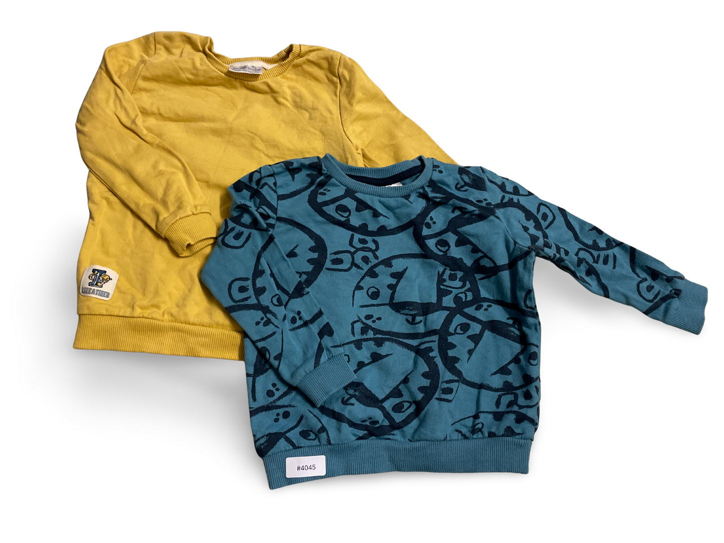 2er Bundle Sweatshirts Gelb und Petrol - Gr. 86