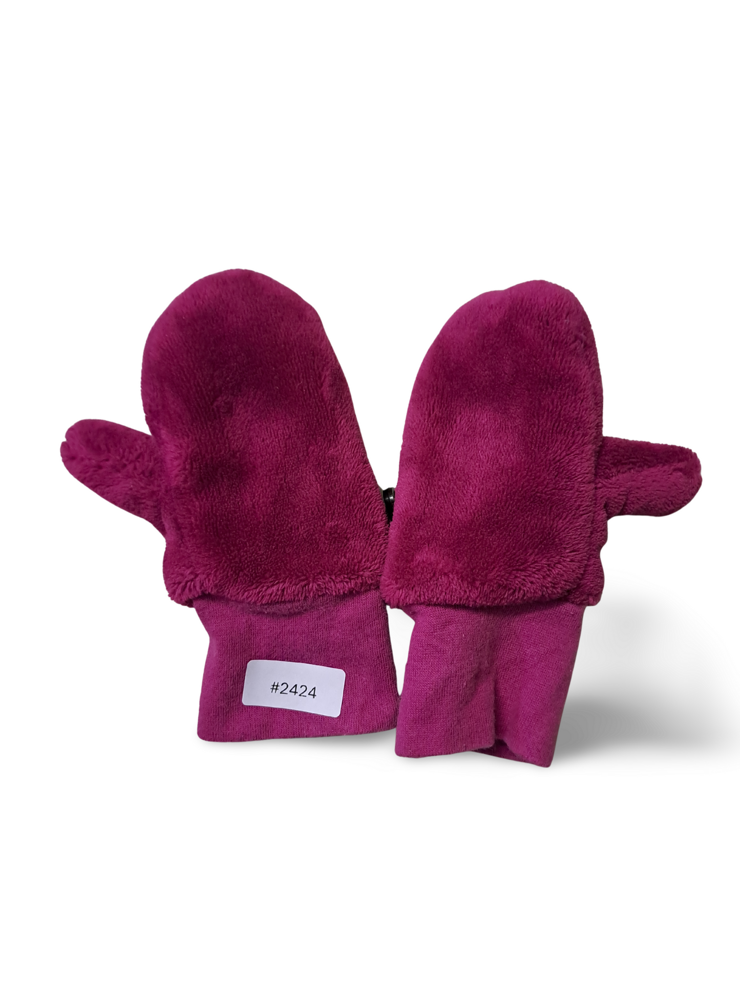 Rosa Fleece-Fäustlinge - Gr. 98