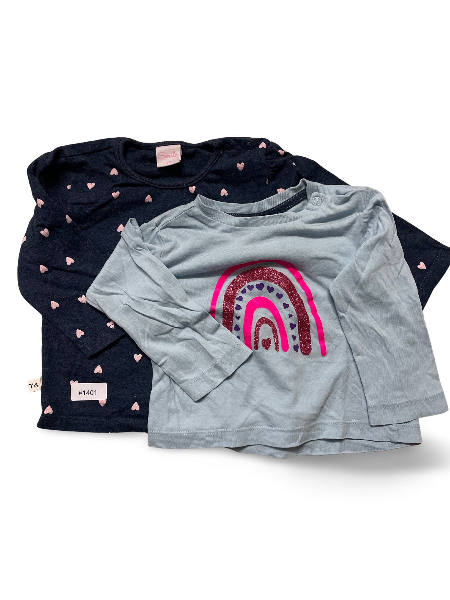 2er Bundle Langarmshirts - Gr. 74