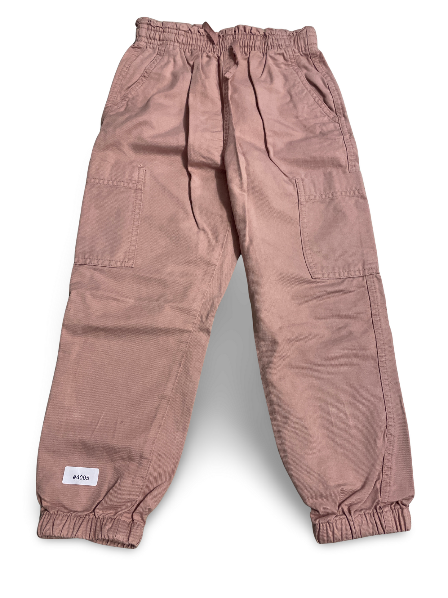 Rosa Jogginghose mit Cargo‑Taschen - Gr. 116