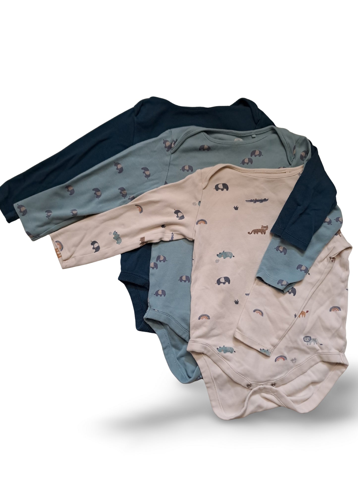 3er Bundle - Body Elefanten - Gr. 98