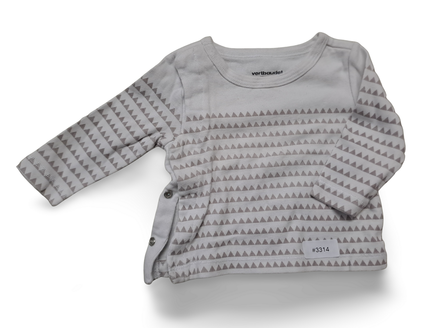 Wrap shirt with triangle print - size 62