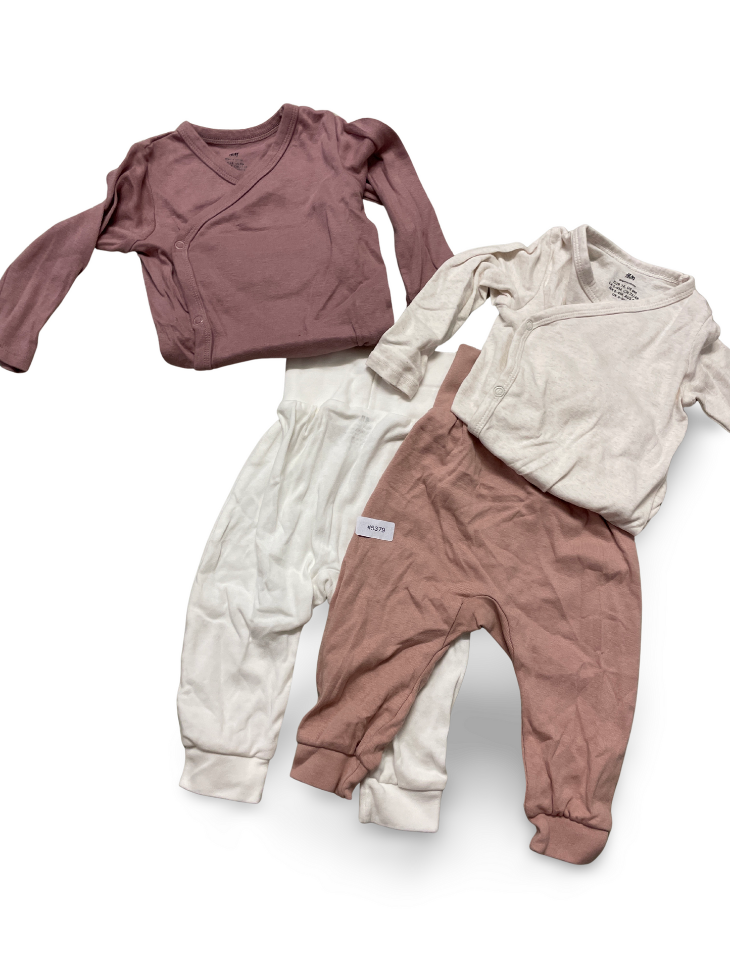 2er Bundle Wickelbodys und 2er Bundle Strumpfhosen - Gr. 74
