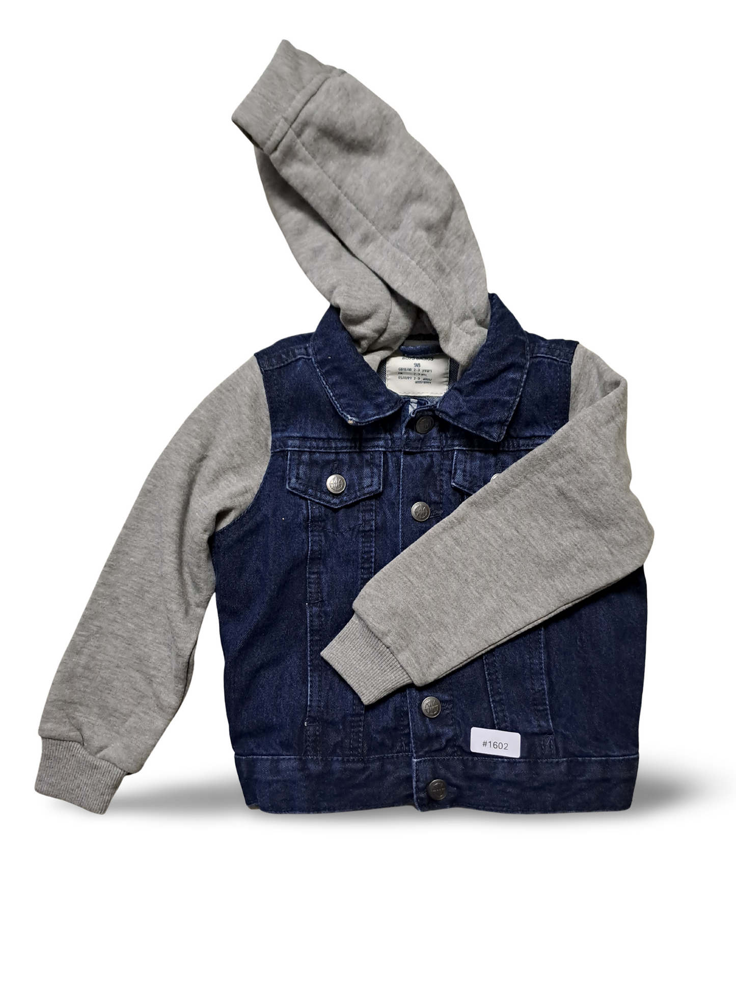 Jeansjacke mit Kapuze - Gr. 98