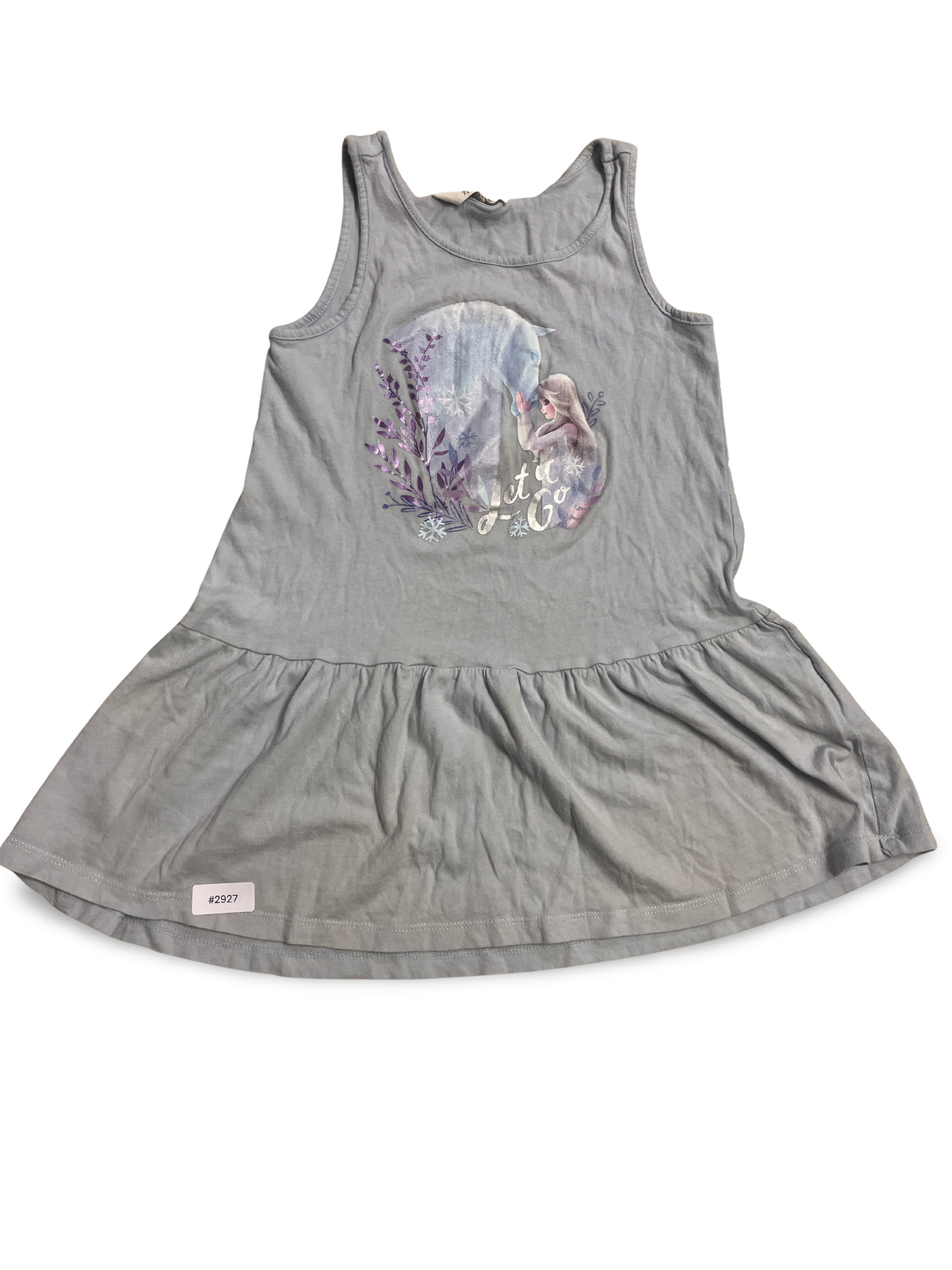 Mädchenkleid mit Prinzessinnen-Print - Gr. 98