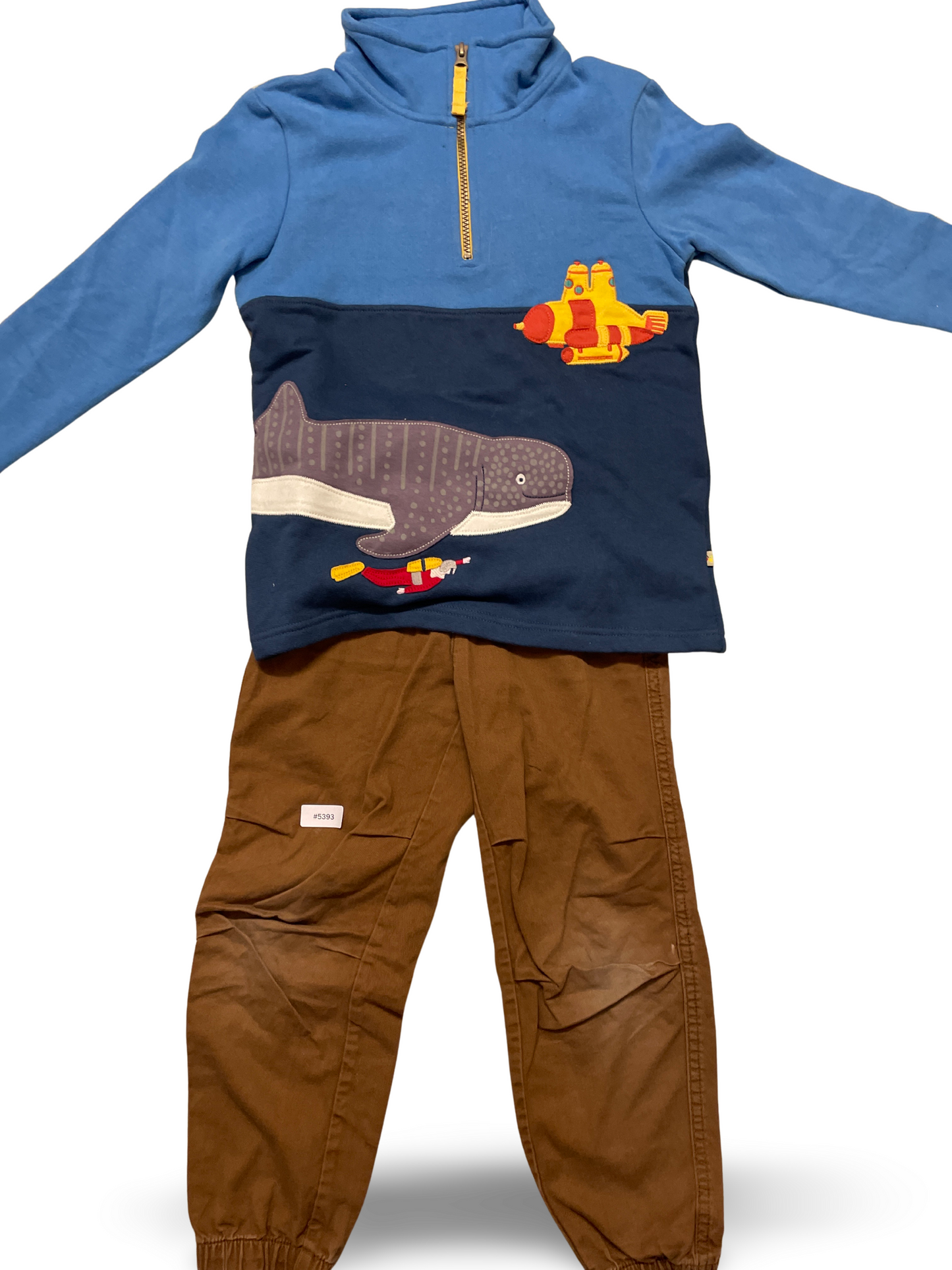 Set Pullover mit Reissverschluss und Jogginghose - Gr. 122