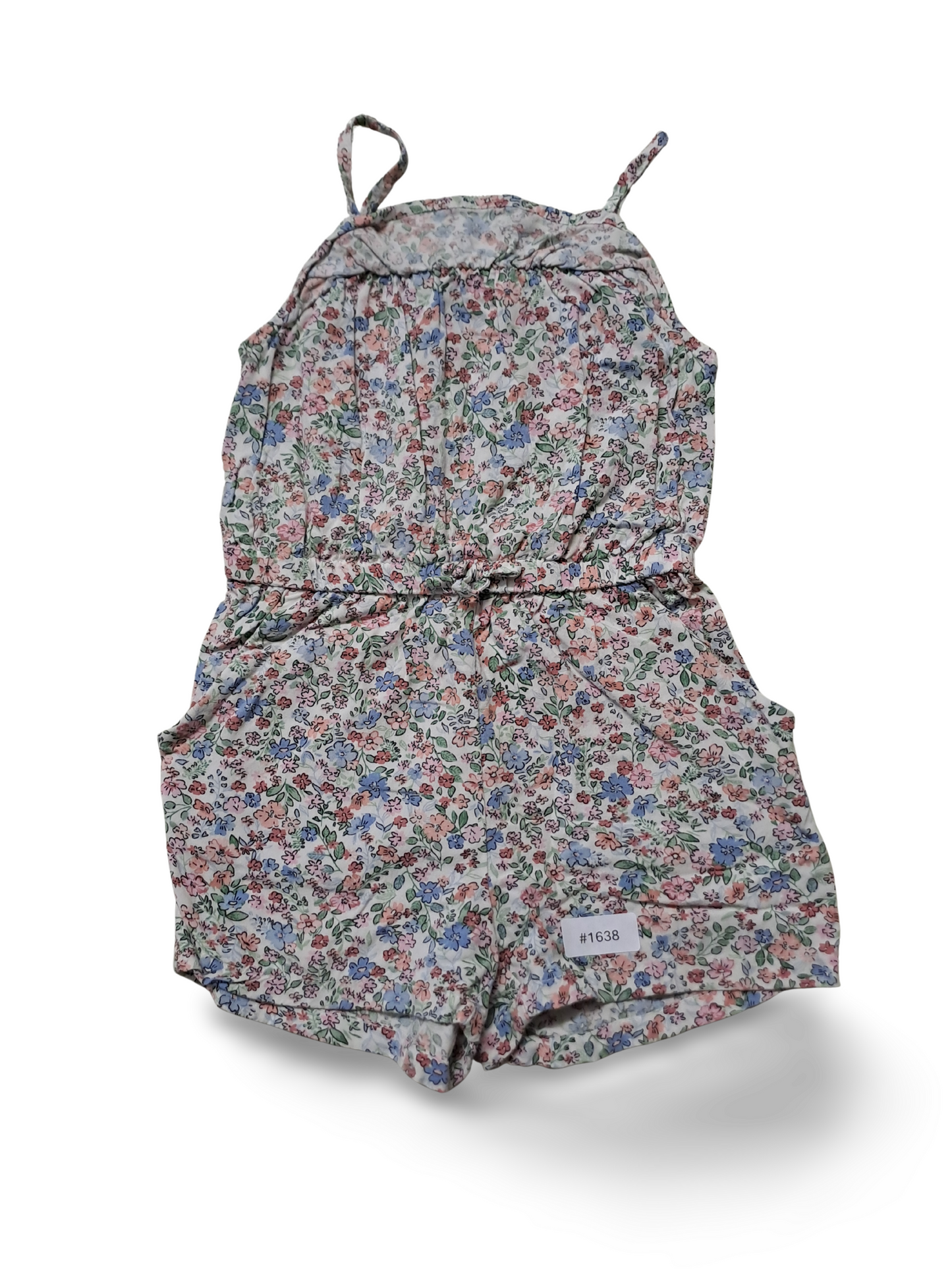 Strampler mit Blumenmuster - Gr. 92