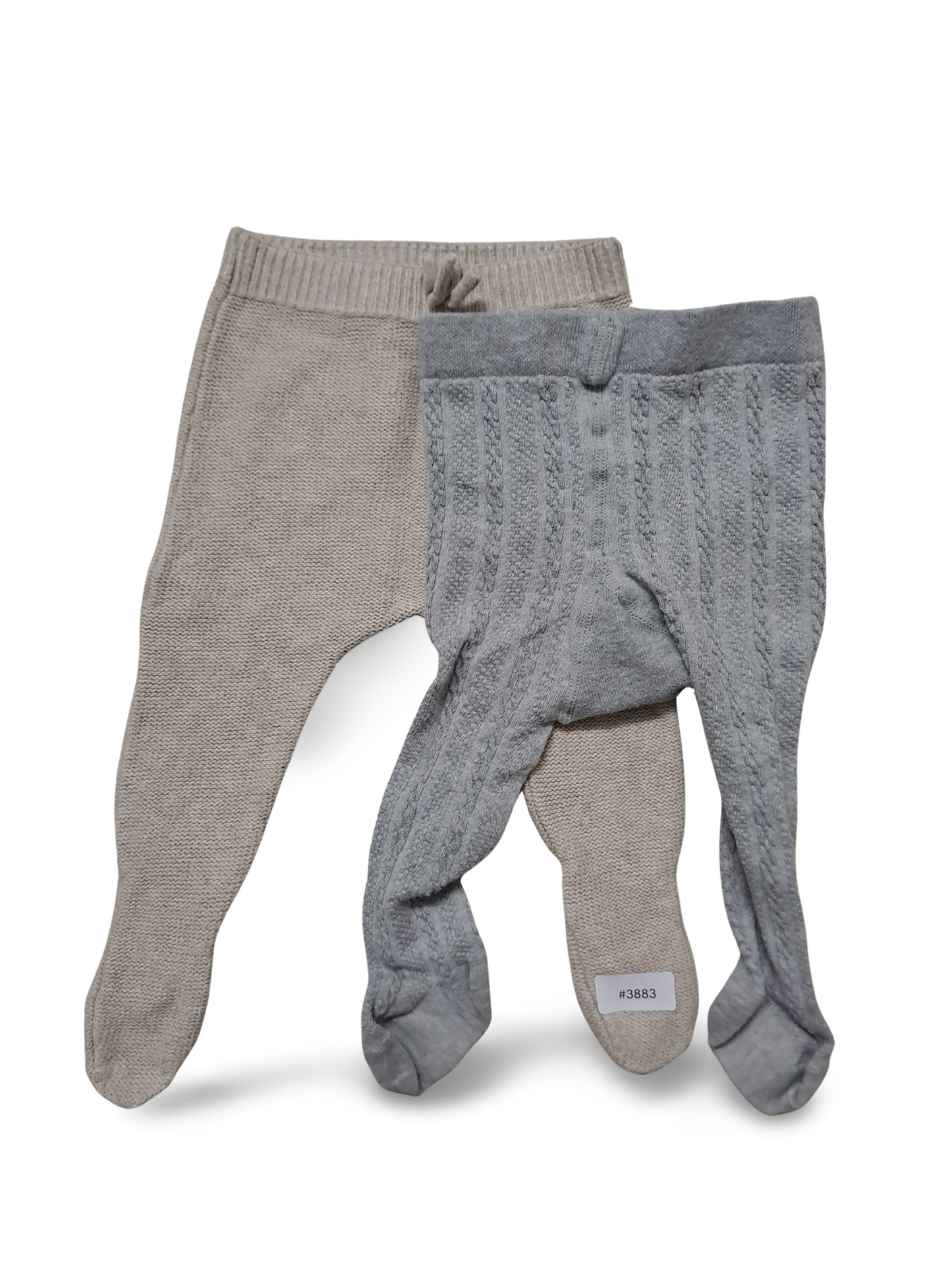 2er Bundle gestrickte Strumpfhosen mit Füssen - Gr. 62