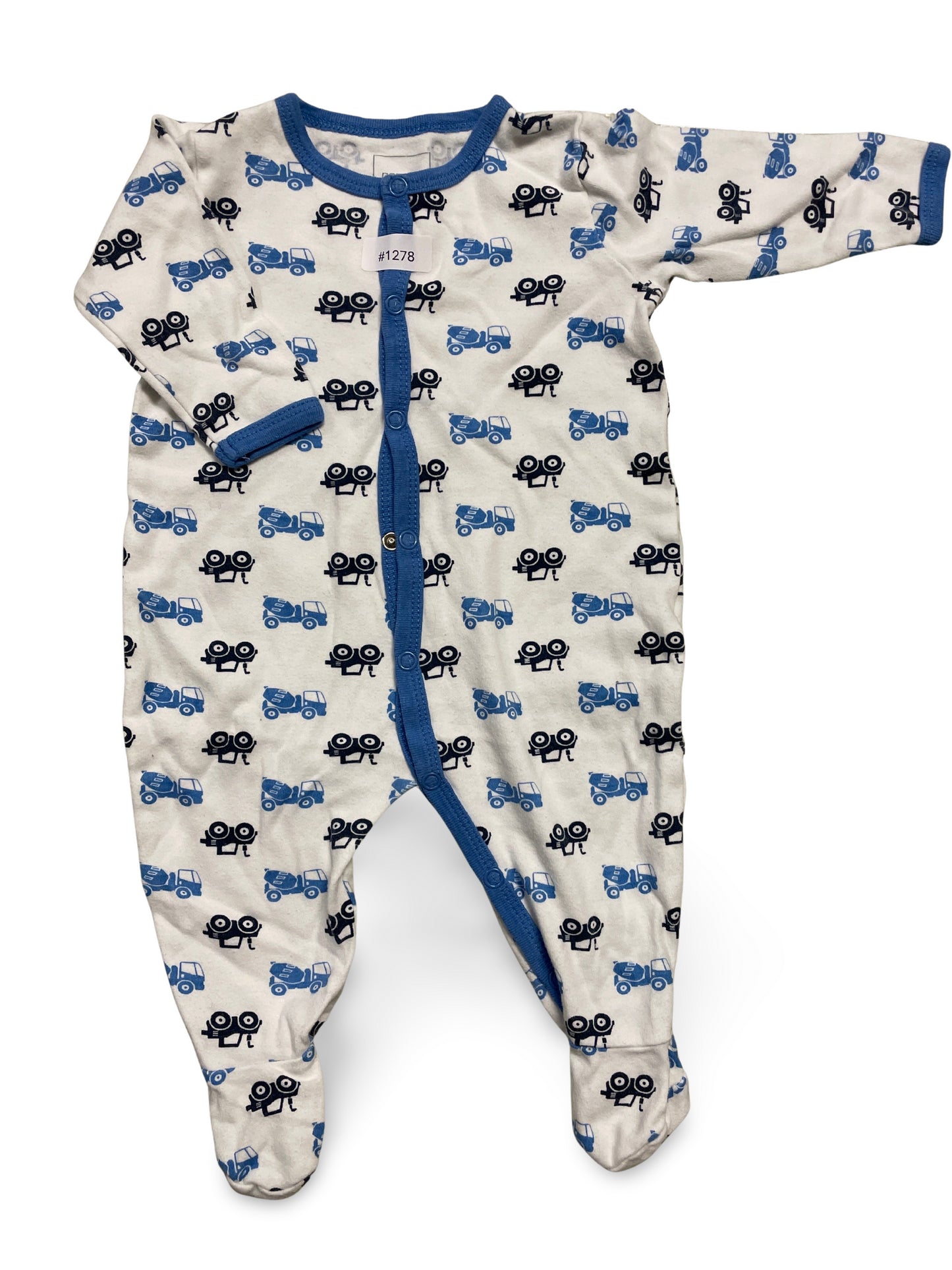Schlafanzug mit Fahrzeugmotiven - Gr. 68