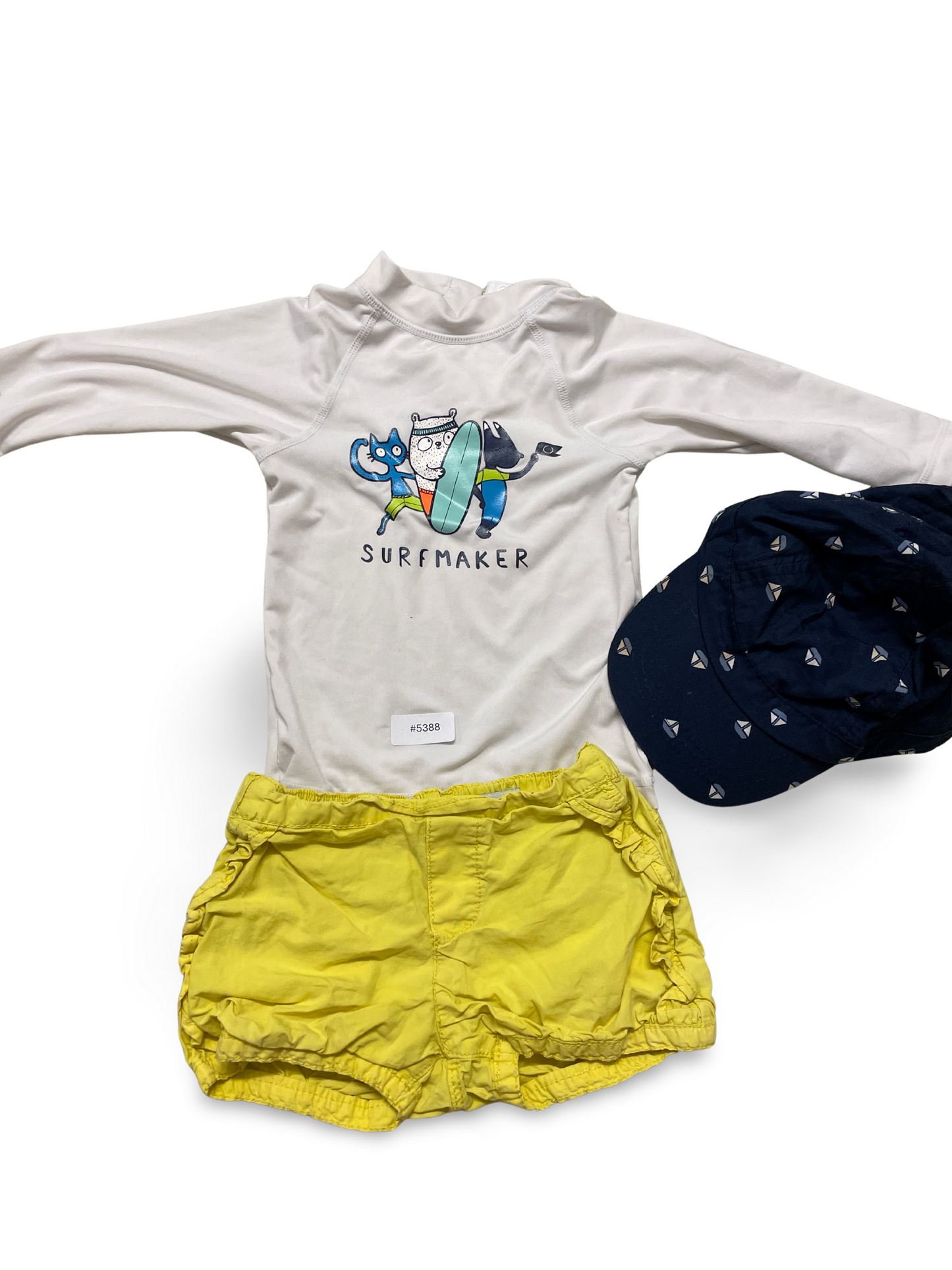 Langarm Badeshirt mit Surfmotiv - Gr. 86