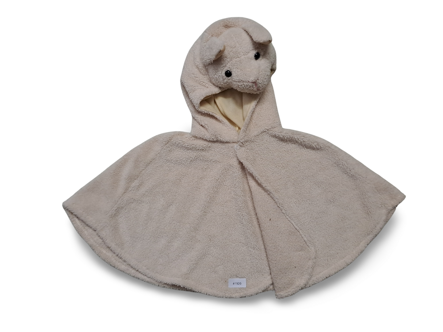 Kapuzenponcho mit Tierkopf - Gr. 104