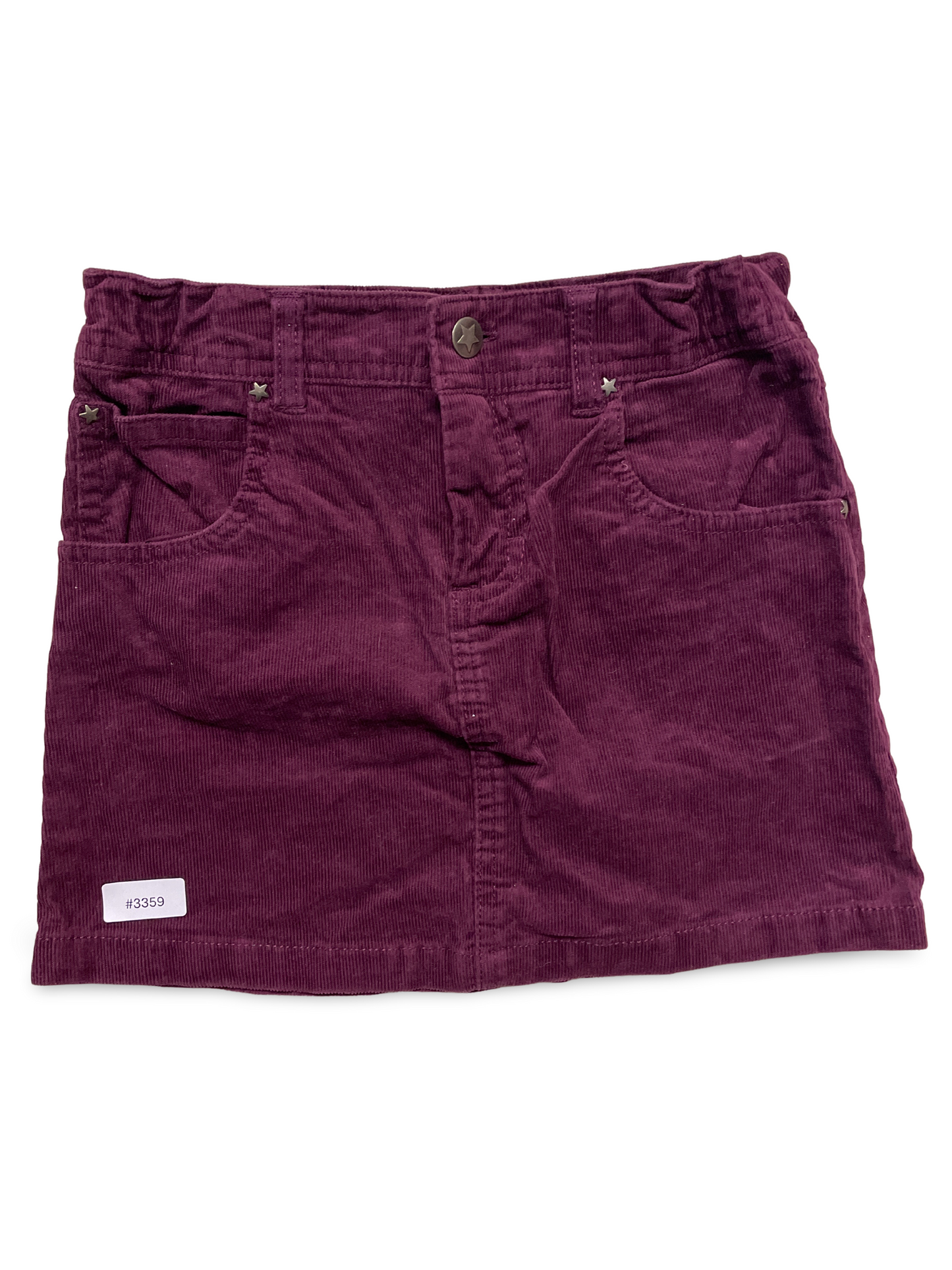 Purple corduroy skirt - size 122