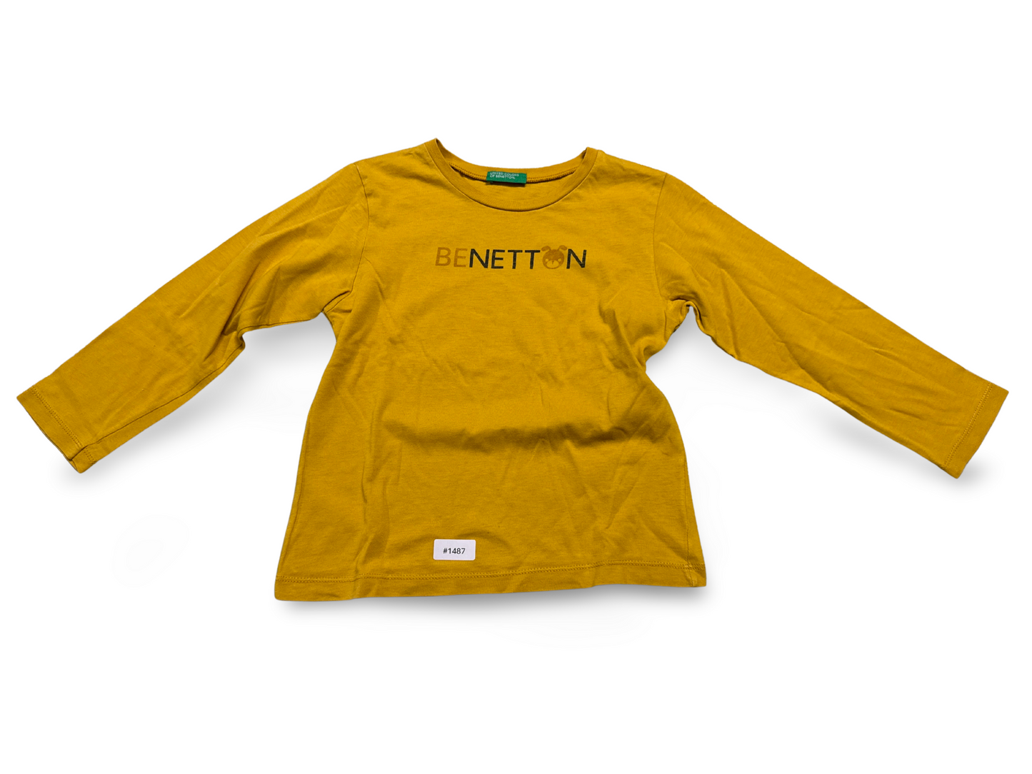 Langarmshirt Benetton Gelb - Gr. 104
