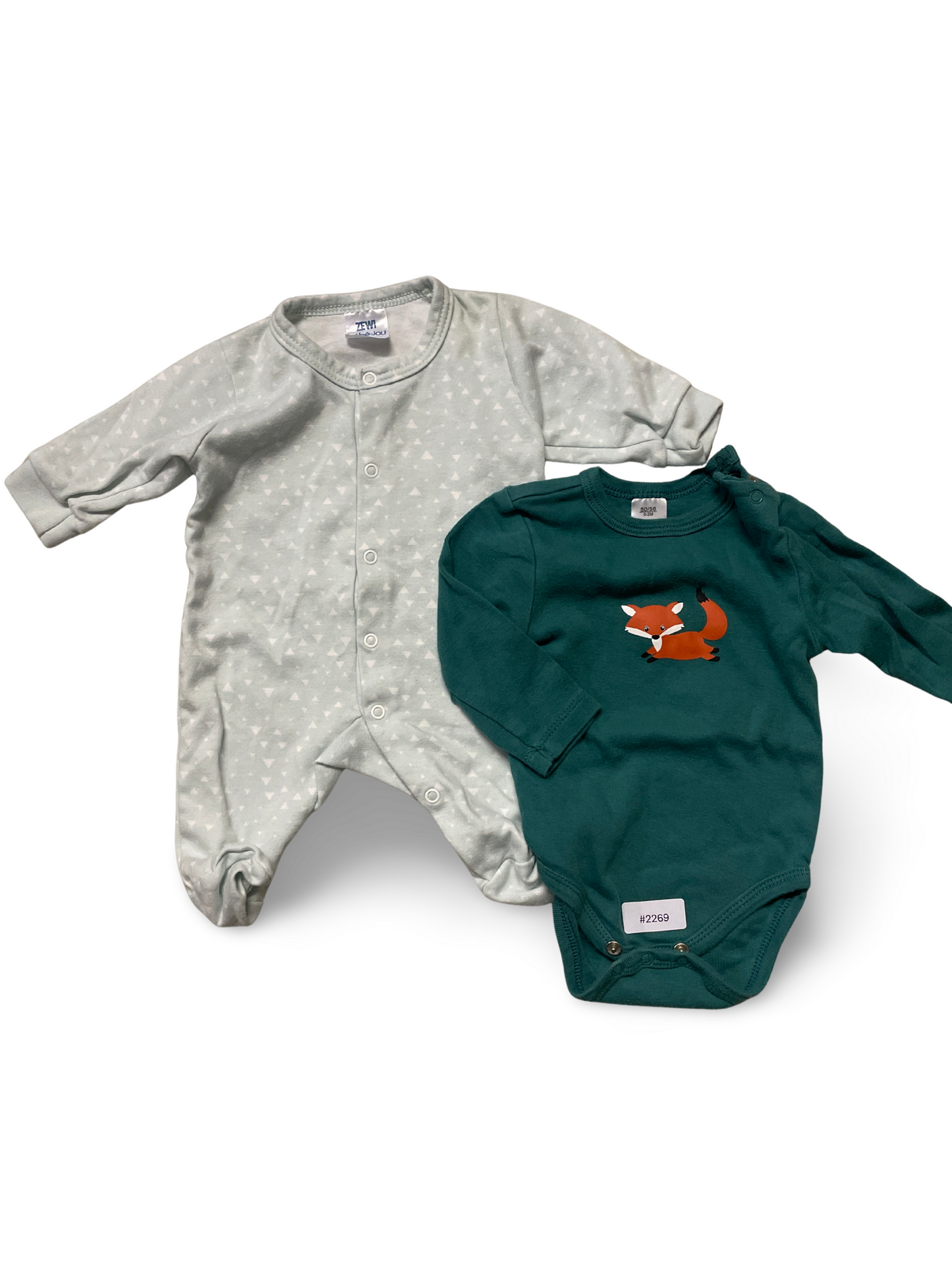 Strampler mit Dreiecksmuster - Gr. 50