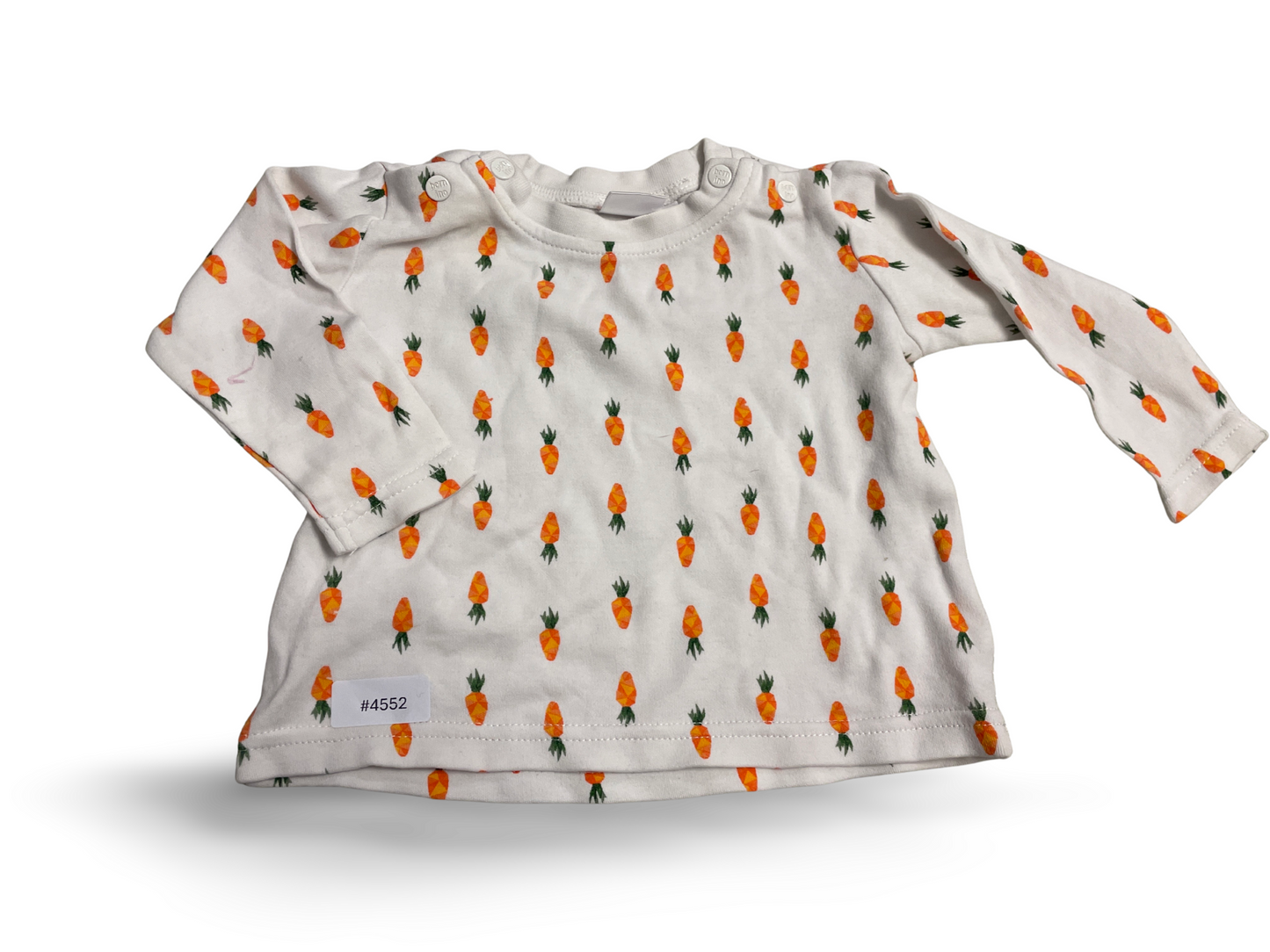 Langarmshirt mit Karottenprint - Gr. 62