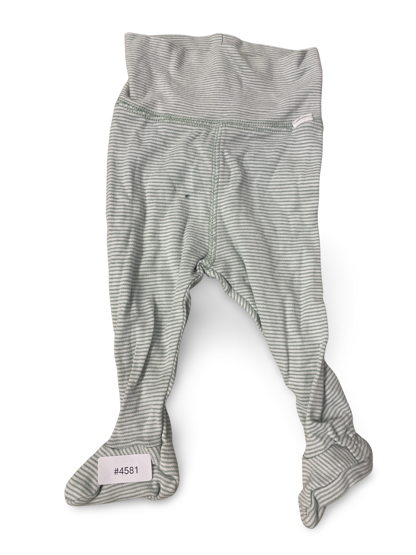 Gestreifte Baby Strumpfhose mit Füssen - Gr. 56