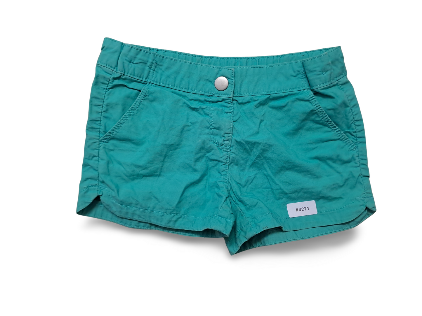 Türkise Shorts mit Taschen - Gr. 122