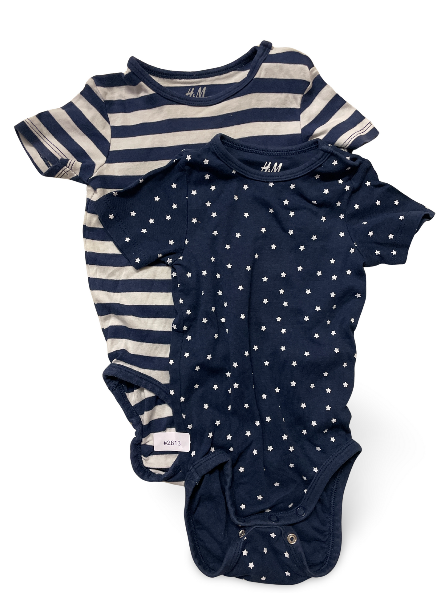 2er Bundle Kurzarmbody Streifen und Sterne - Gr. 80