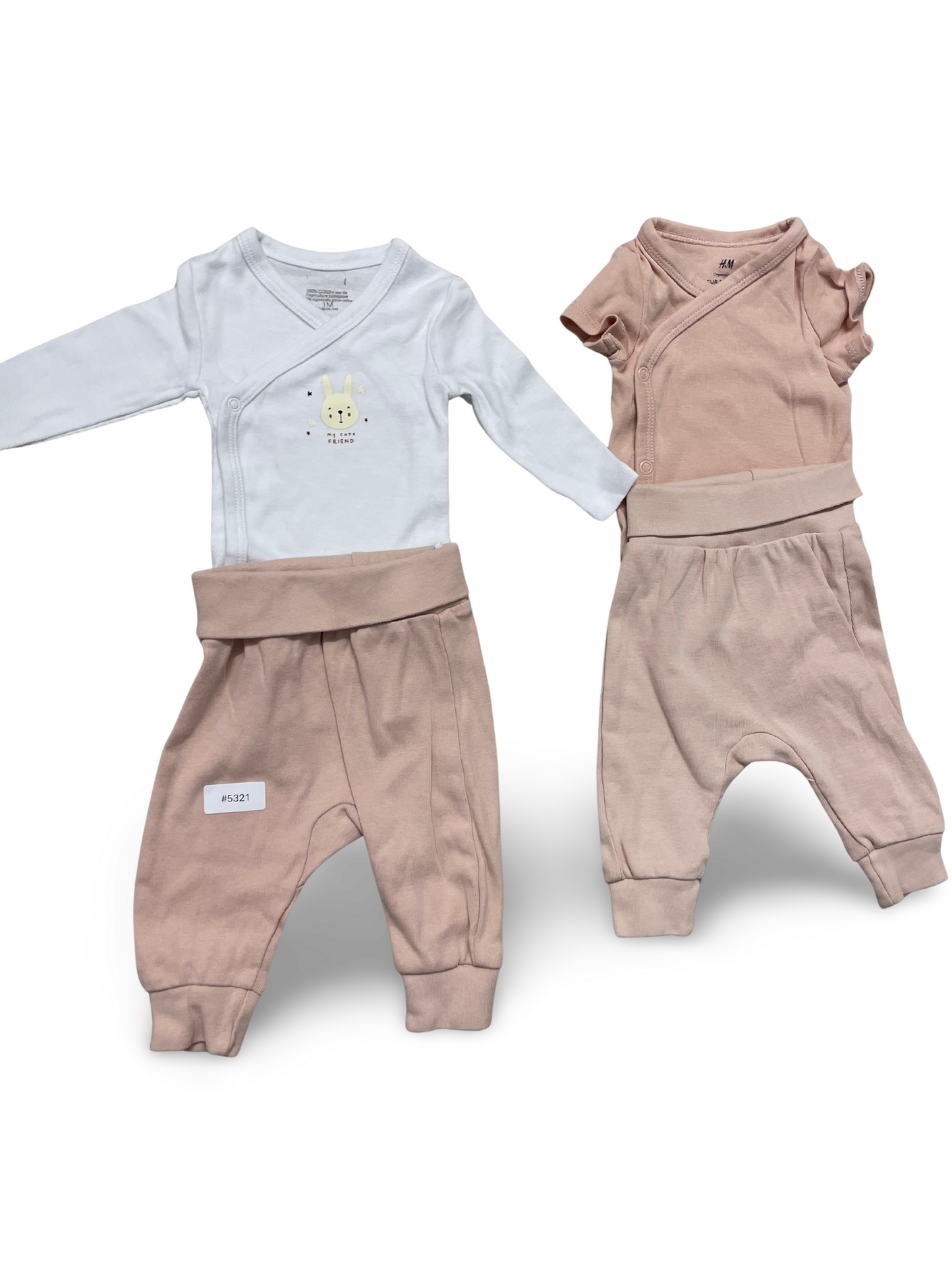 2er Bundle Wickelbody mit Fusshose - Gr. 50