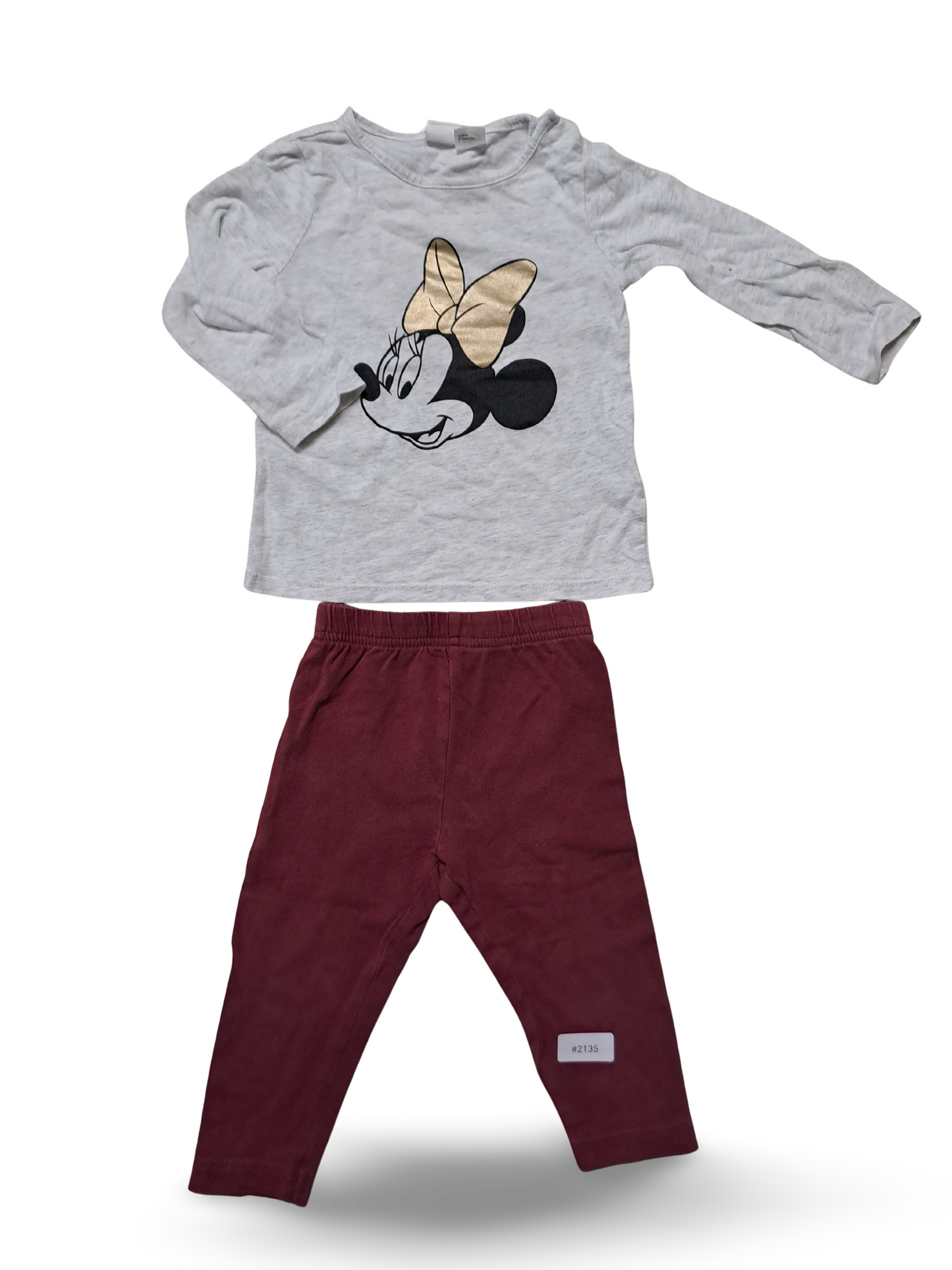 Minnie Langarmshirt mit Leggings - Gr. 80