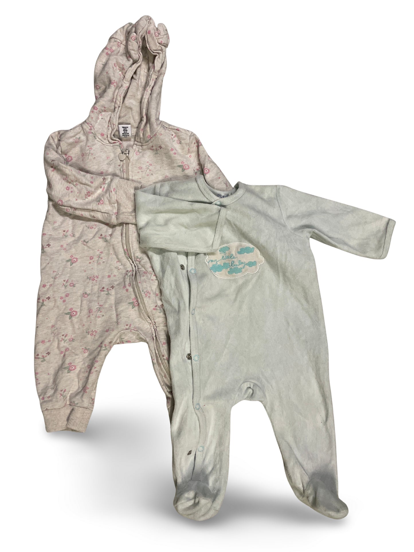 2er Bundle - Strampler lang (Joggingstoff) - Gr. 68