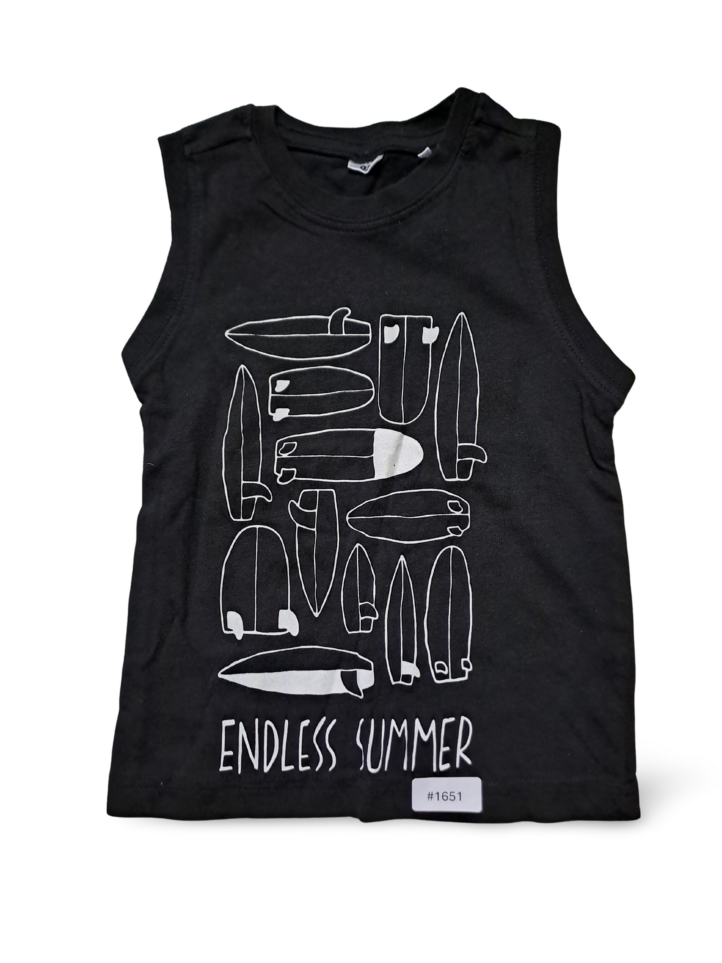 Ärmelloses Kinder-Tanktop mit Surfbrett-Print - Gr. 92