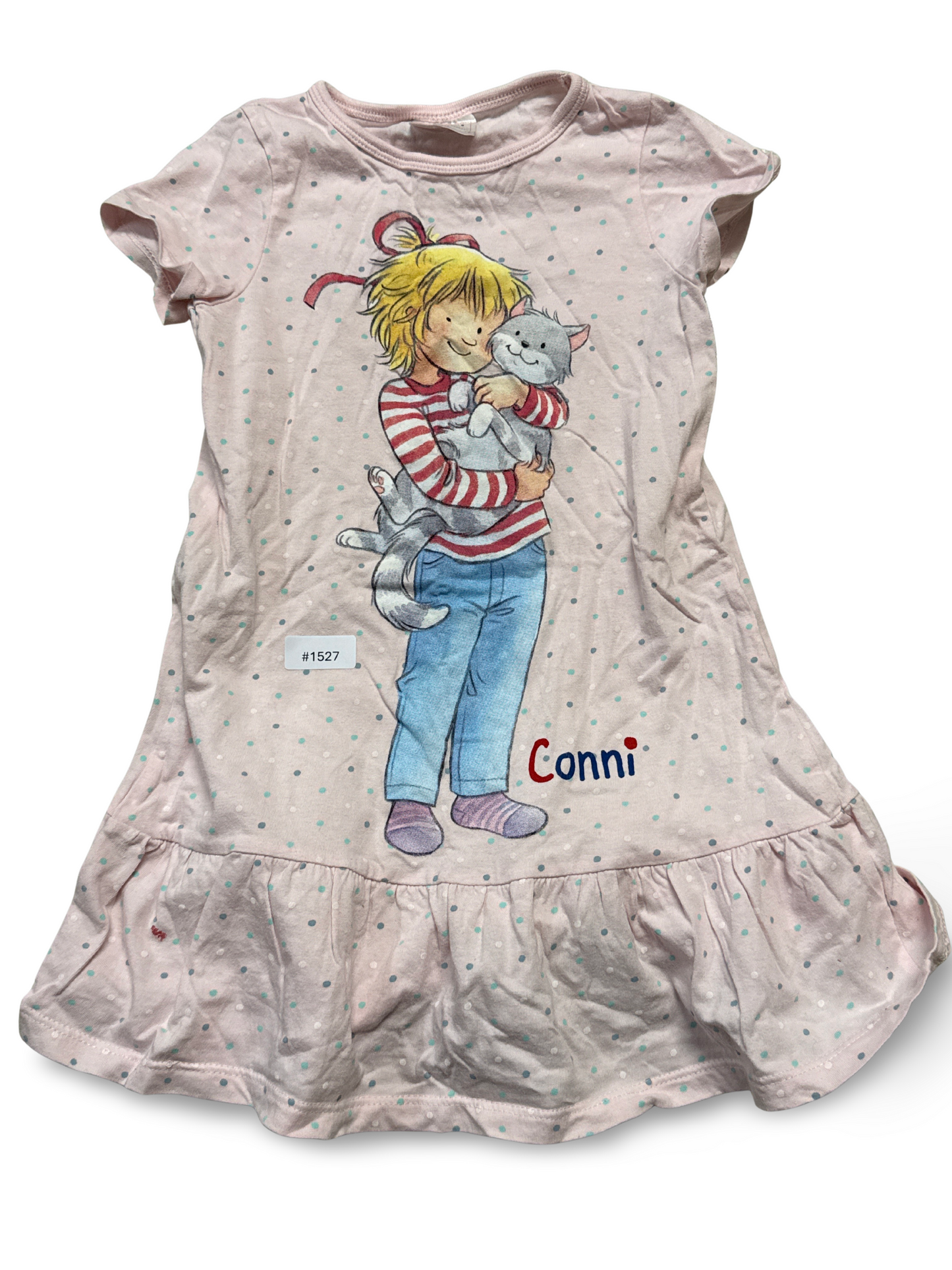 Conni Kleid mit Katzenmotiv - Gr. 98