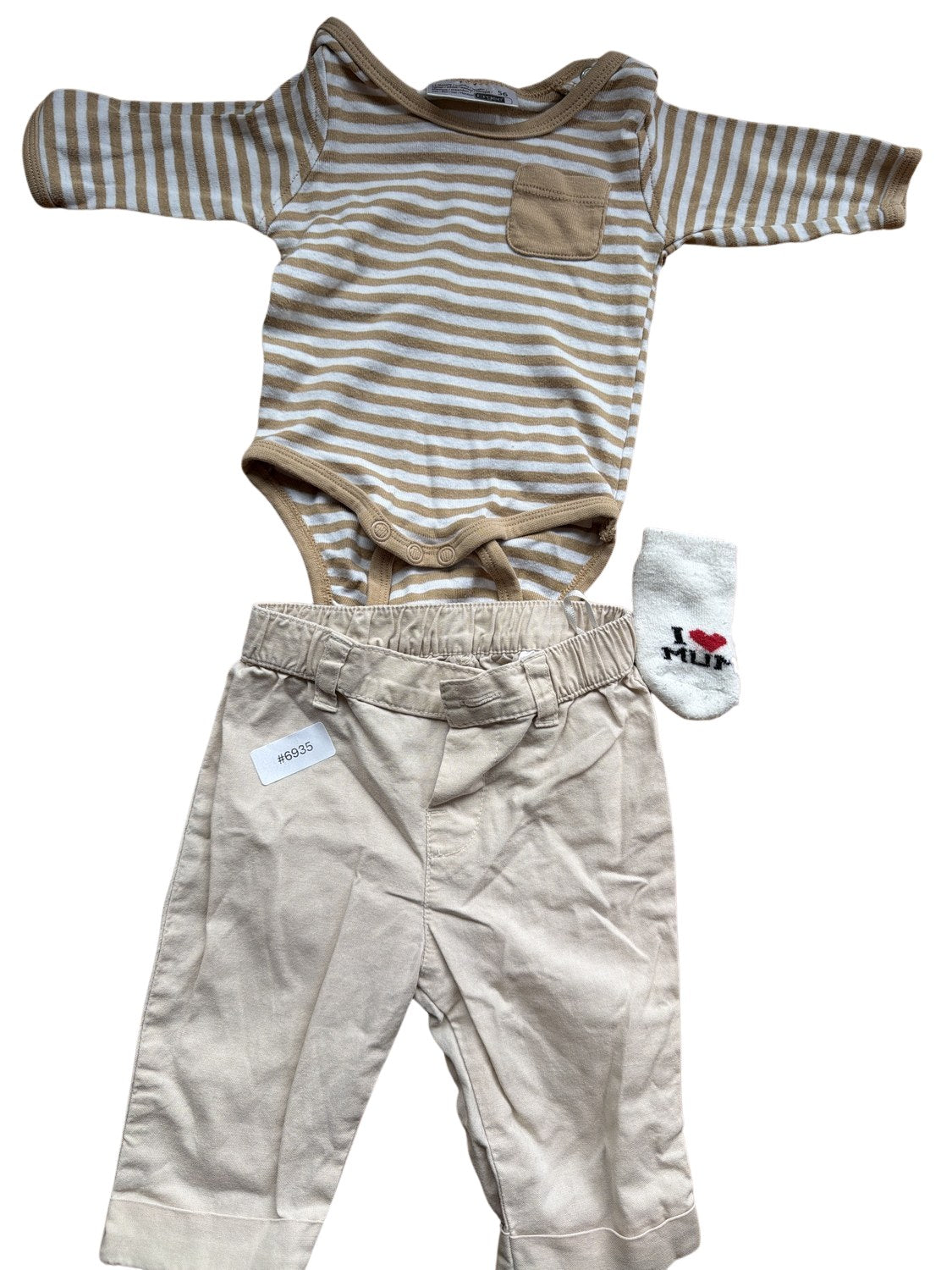Onesie and Pants Set - Size 56
