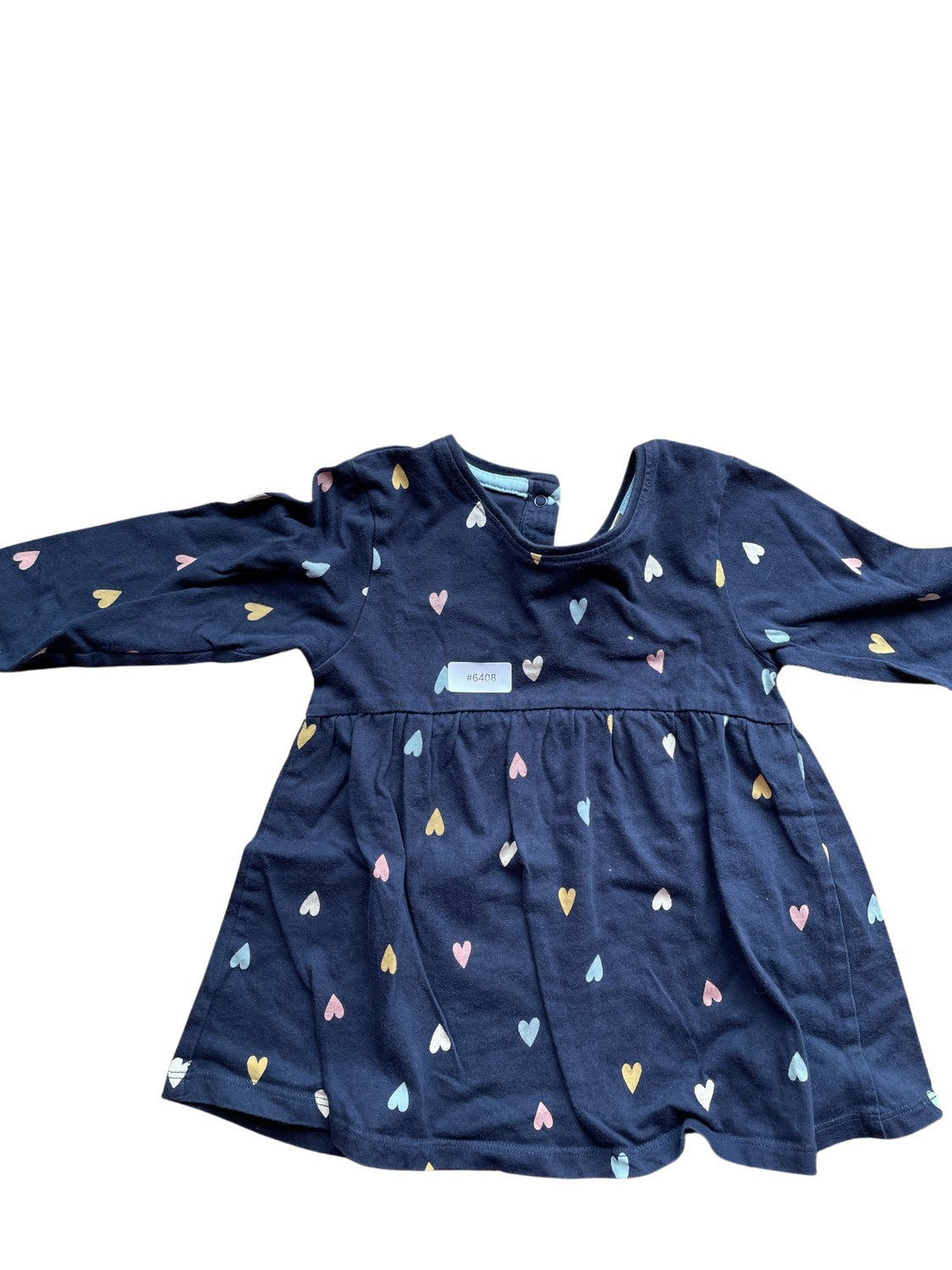 Kleid mit Herzmuster - Gr. 86