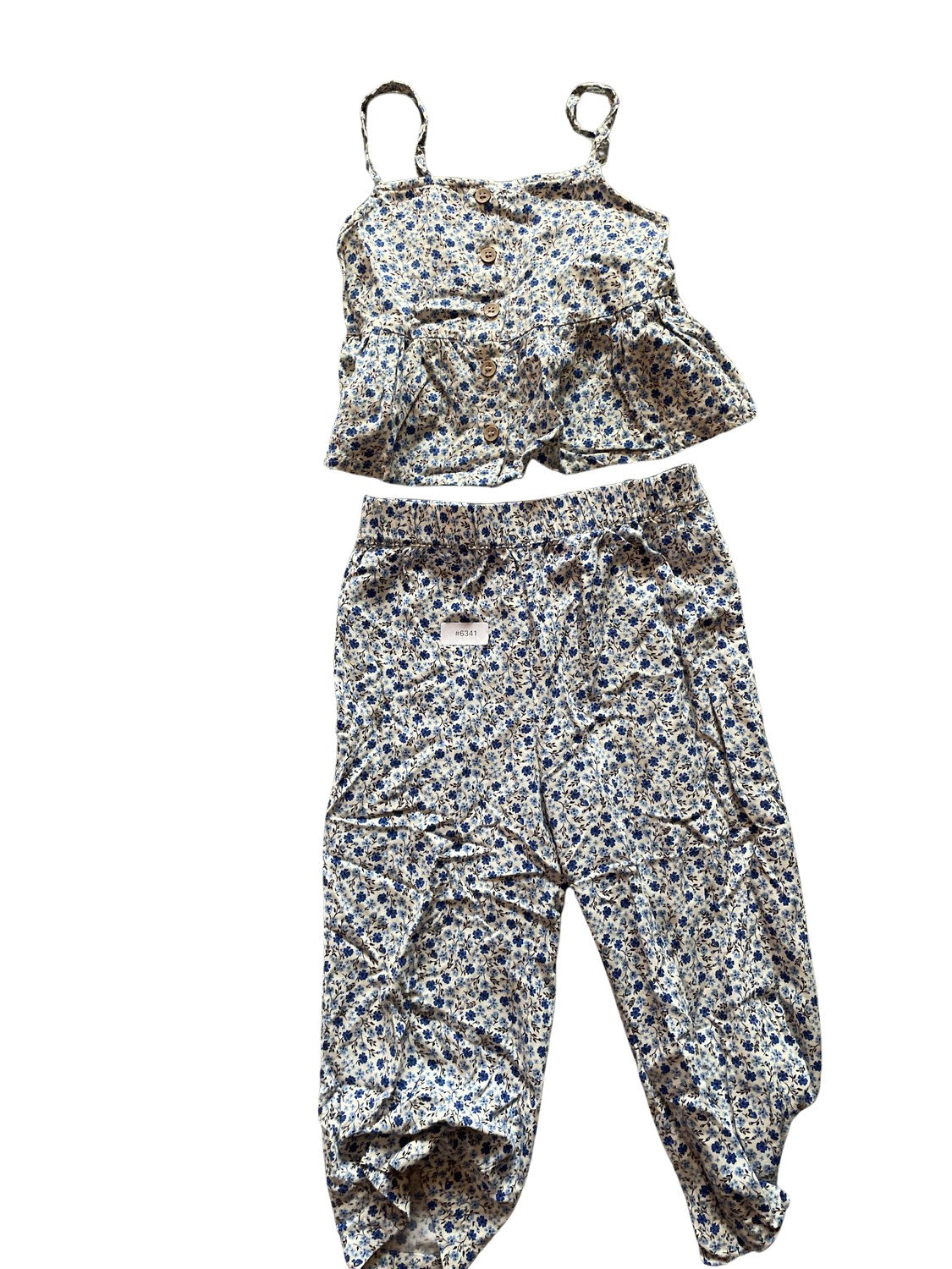 Geblümtes Set mit Trägertop - Gr. 104