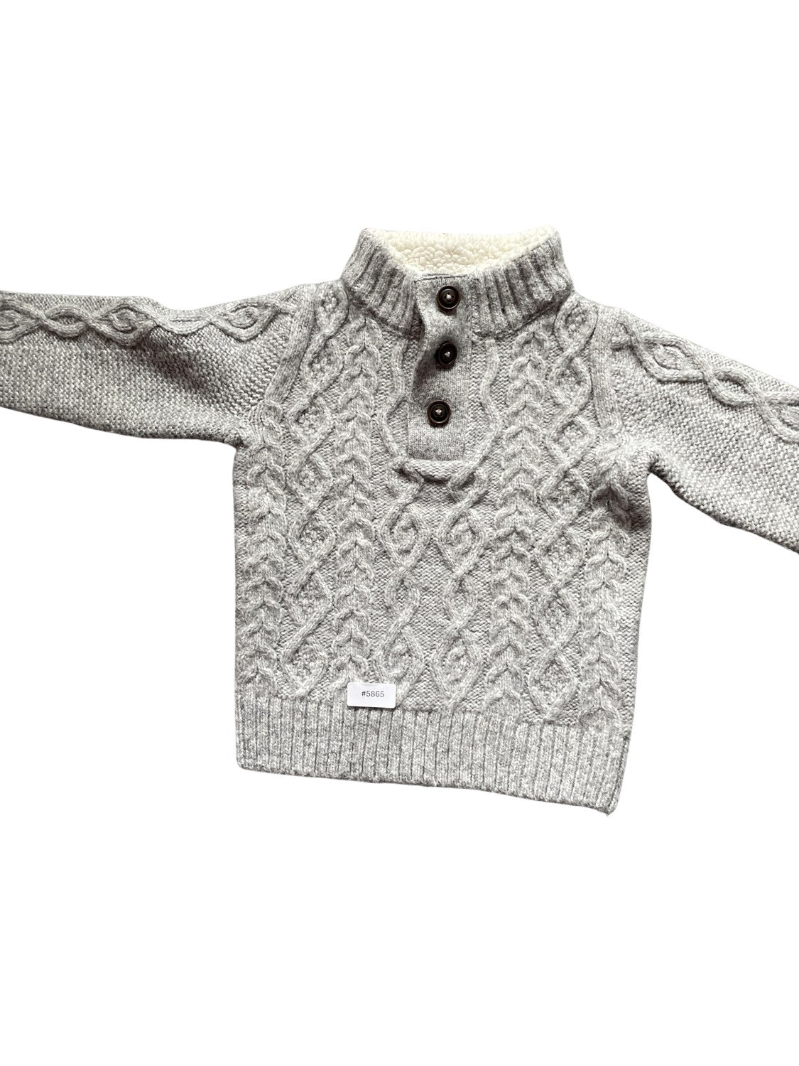 Pullover mit Zopfmuster - Gr. 98