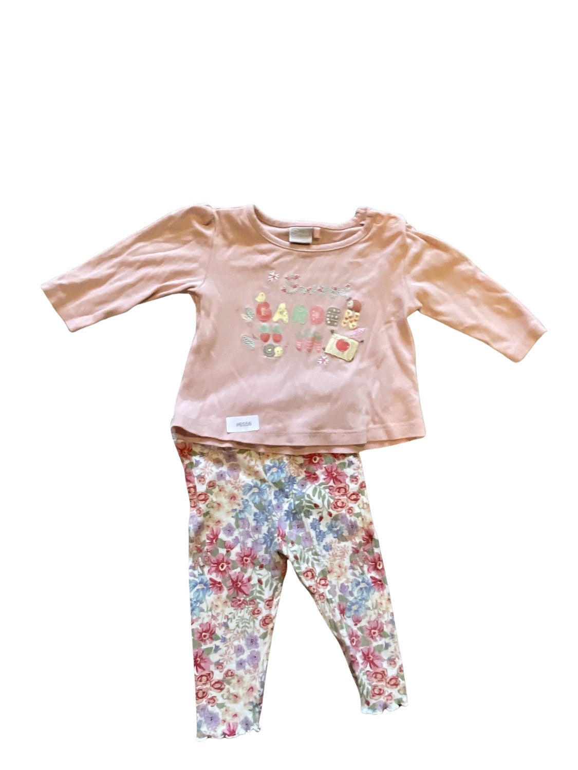 Langarmshirt und Leggings - Gr. 74