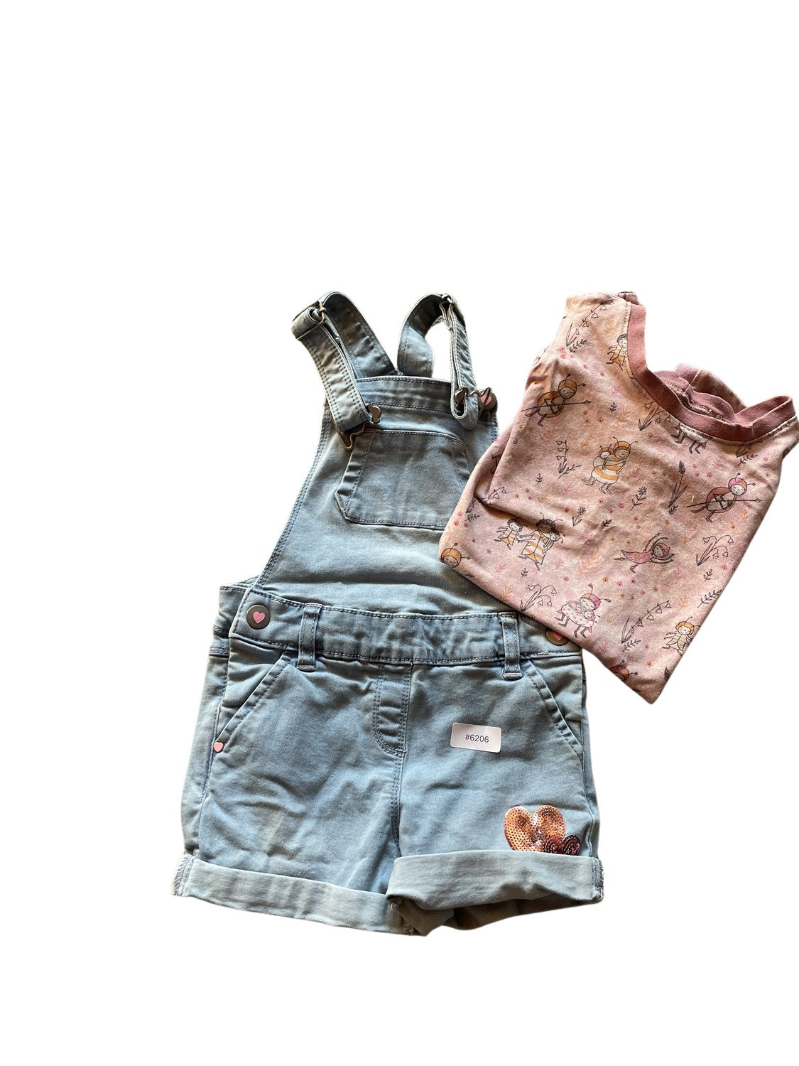 Set Latzhose und T-Shirt - Gr. 104