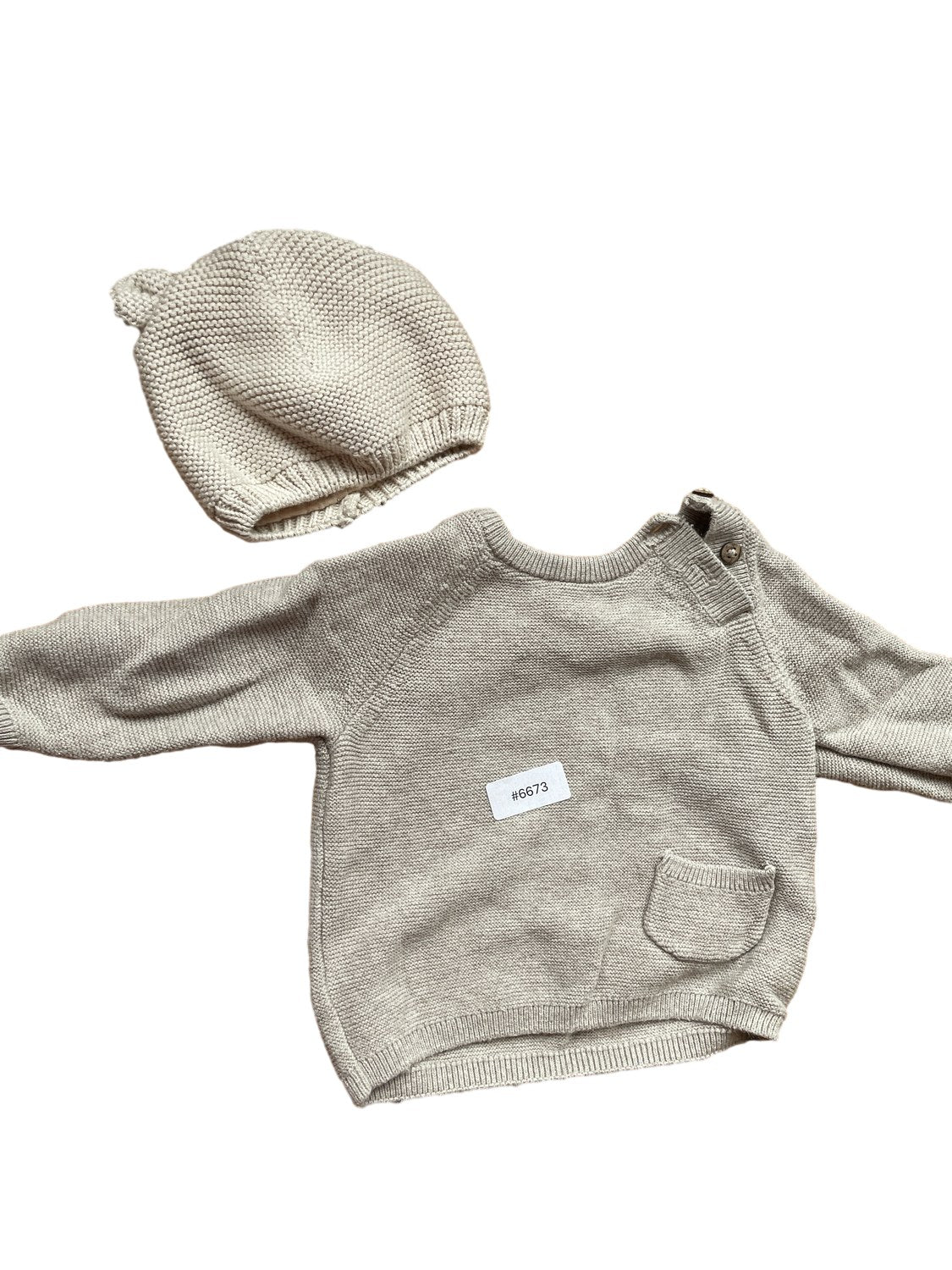 Set Pullover und Mütze - Gr. 56