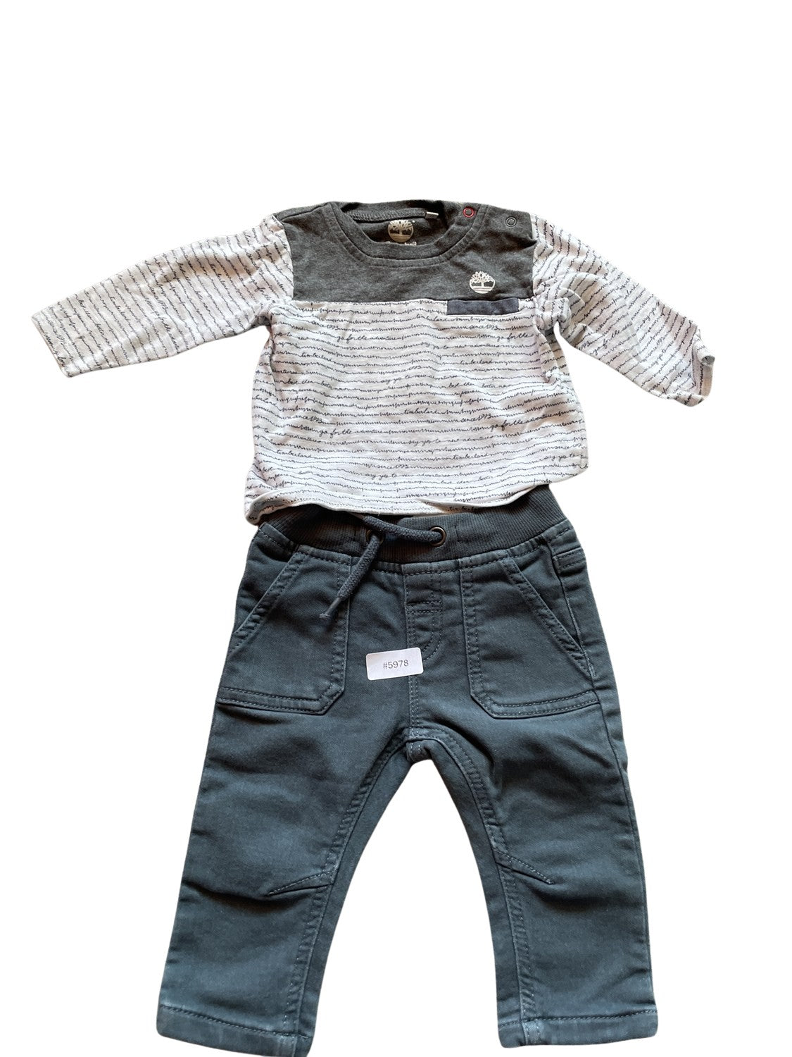 Langärmeliges Set mit Jogginghose - Gr. 68