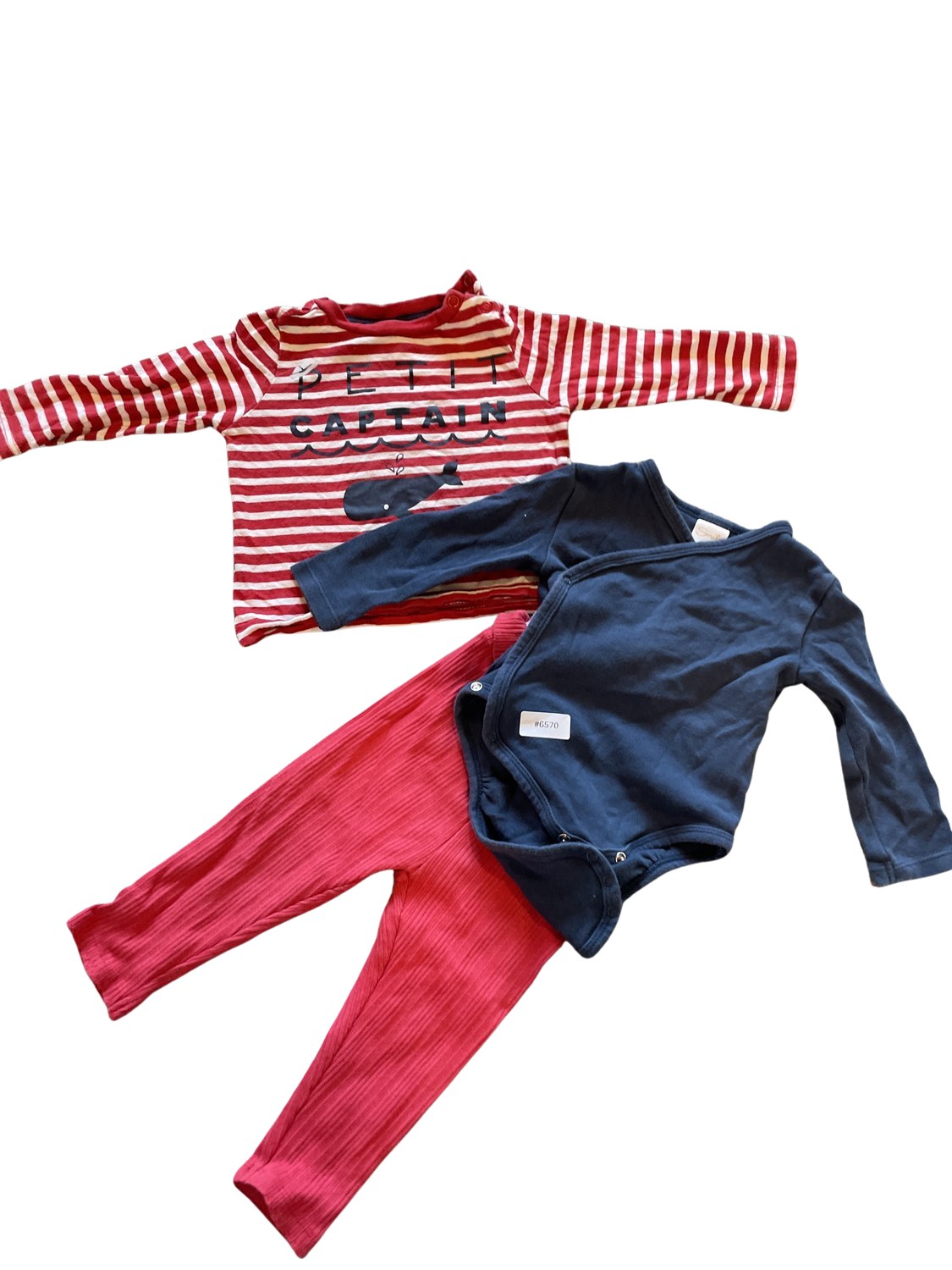 Set Langarmshirt und Body - Gr. 74