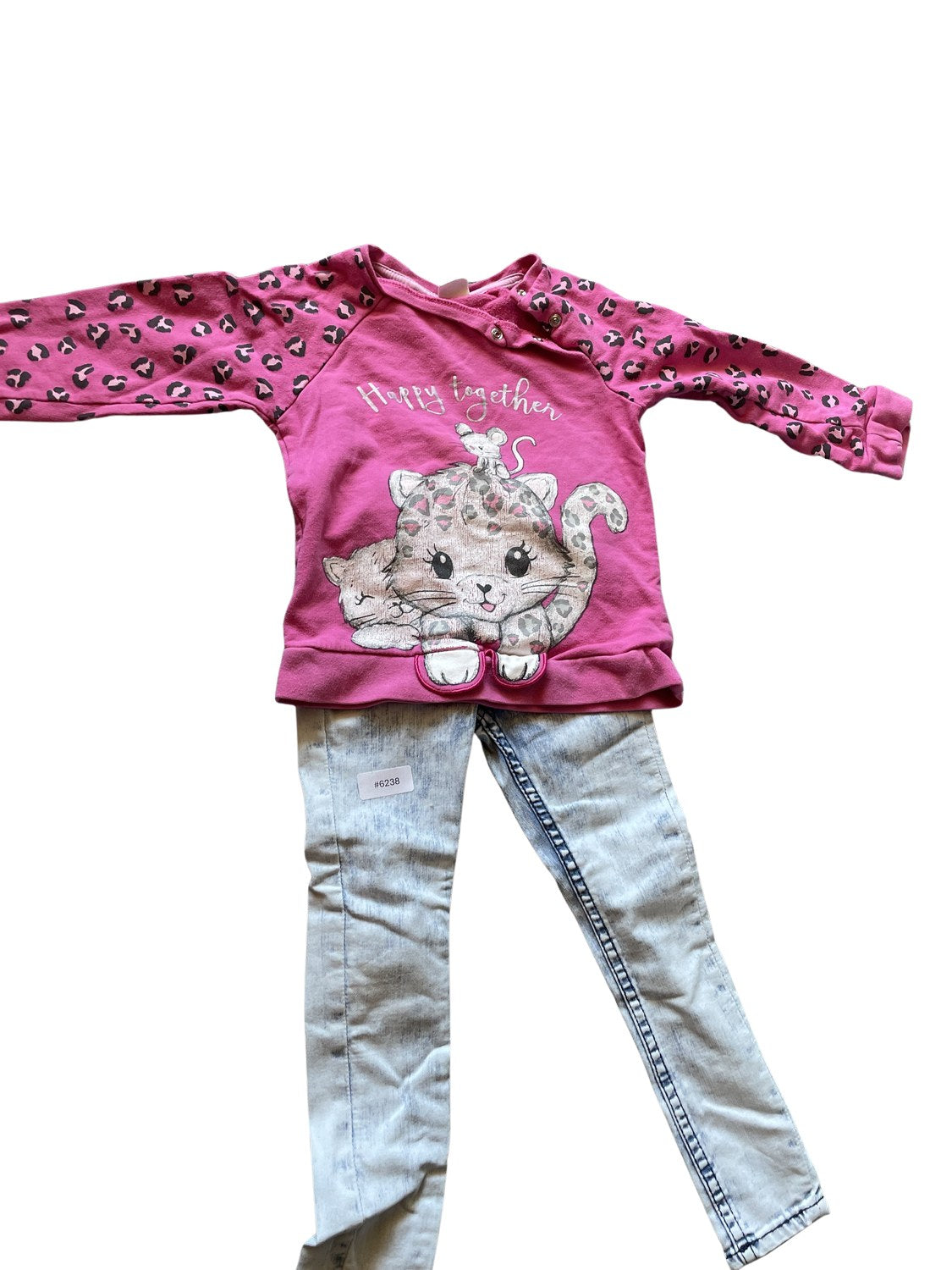 Langarmshirt mit Katze - Gr. 92
