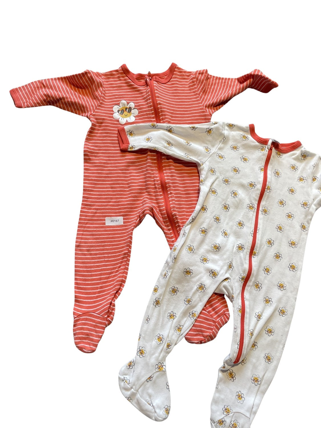 2er Bundle Strampler mit Blumen - Gr. 74
