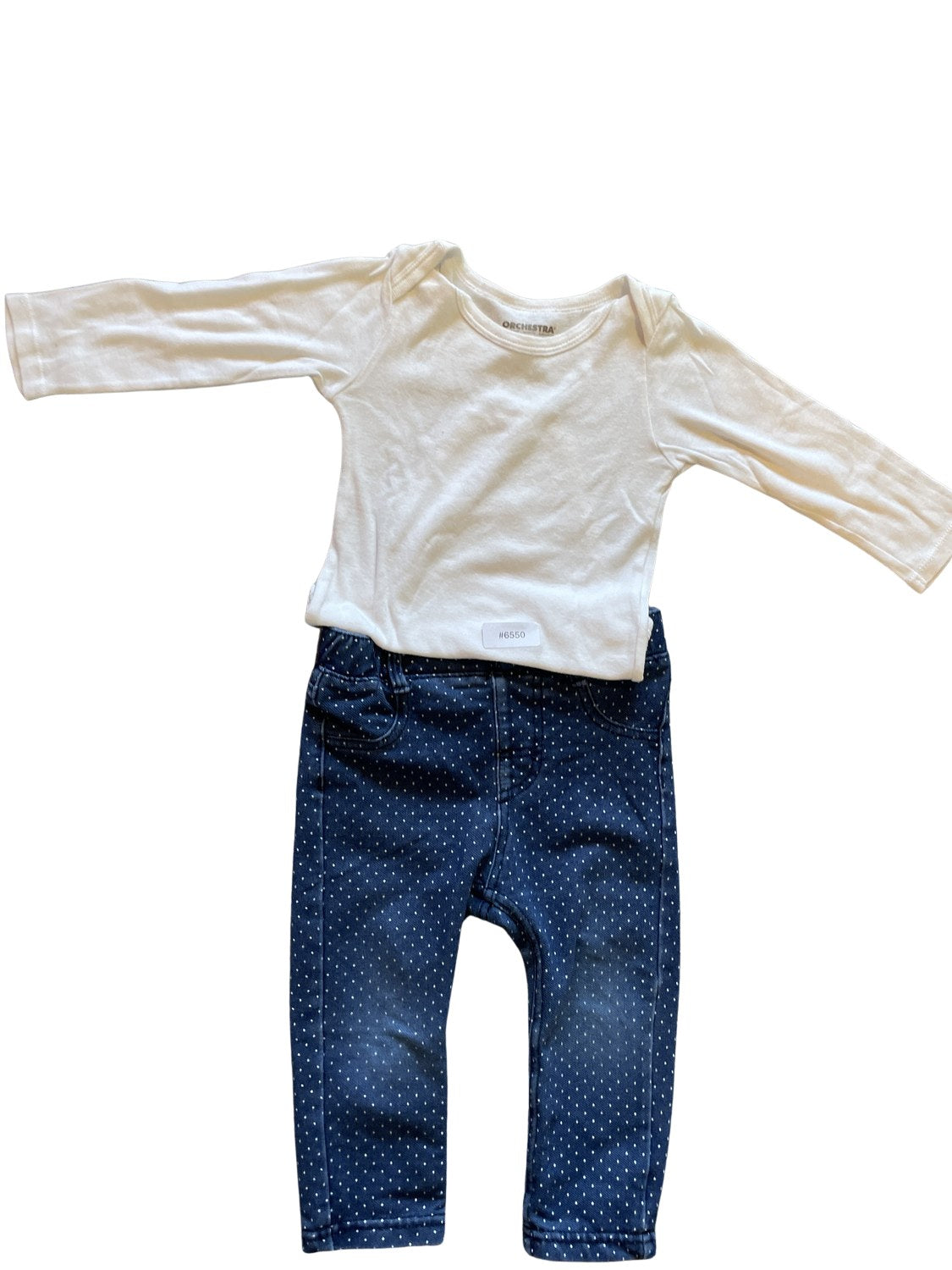 Set Langarmbody und Hose - Gr. 74