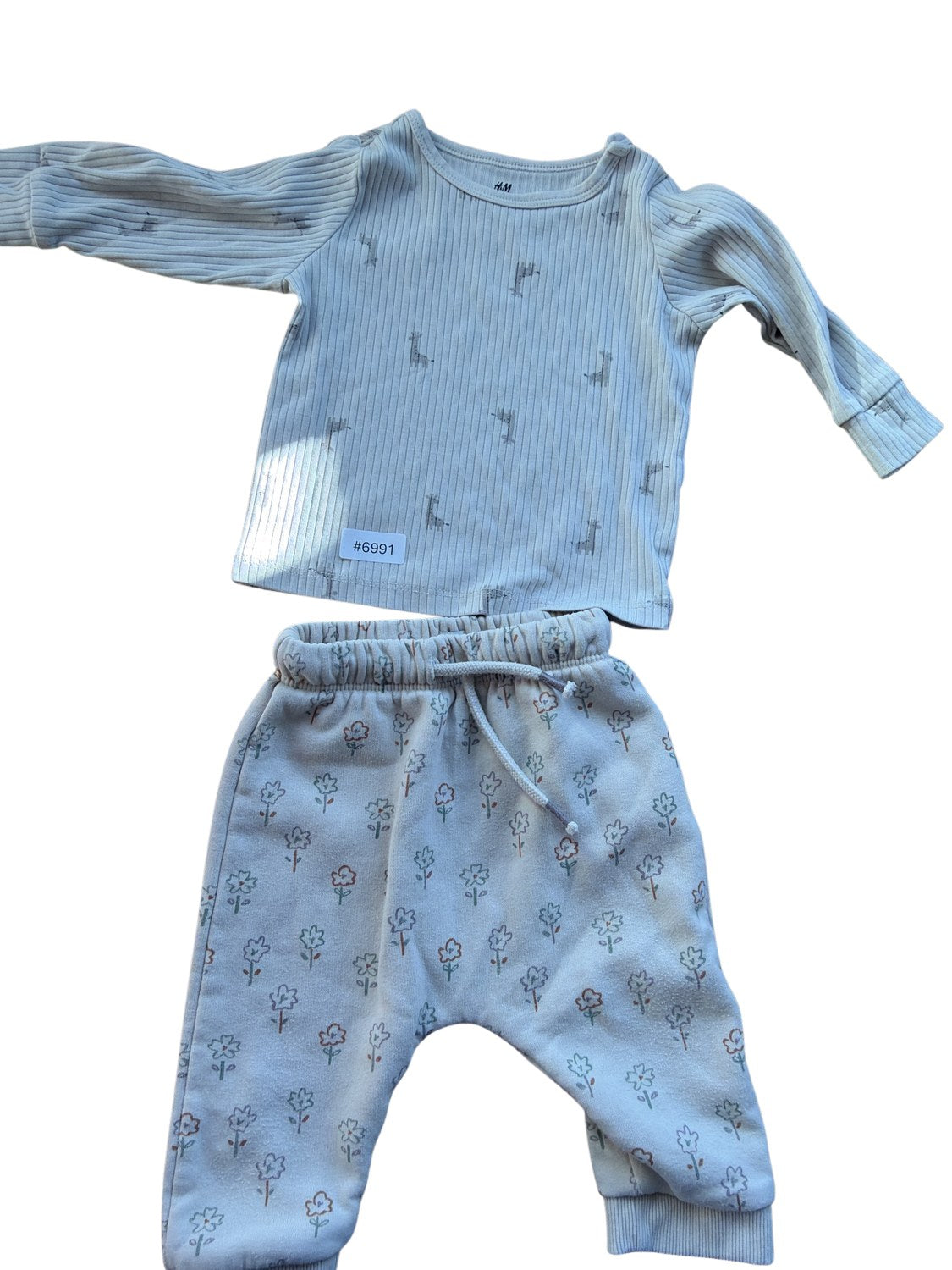 Long-sleeve shirt and sweatpants set - Size 68